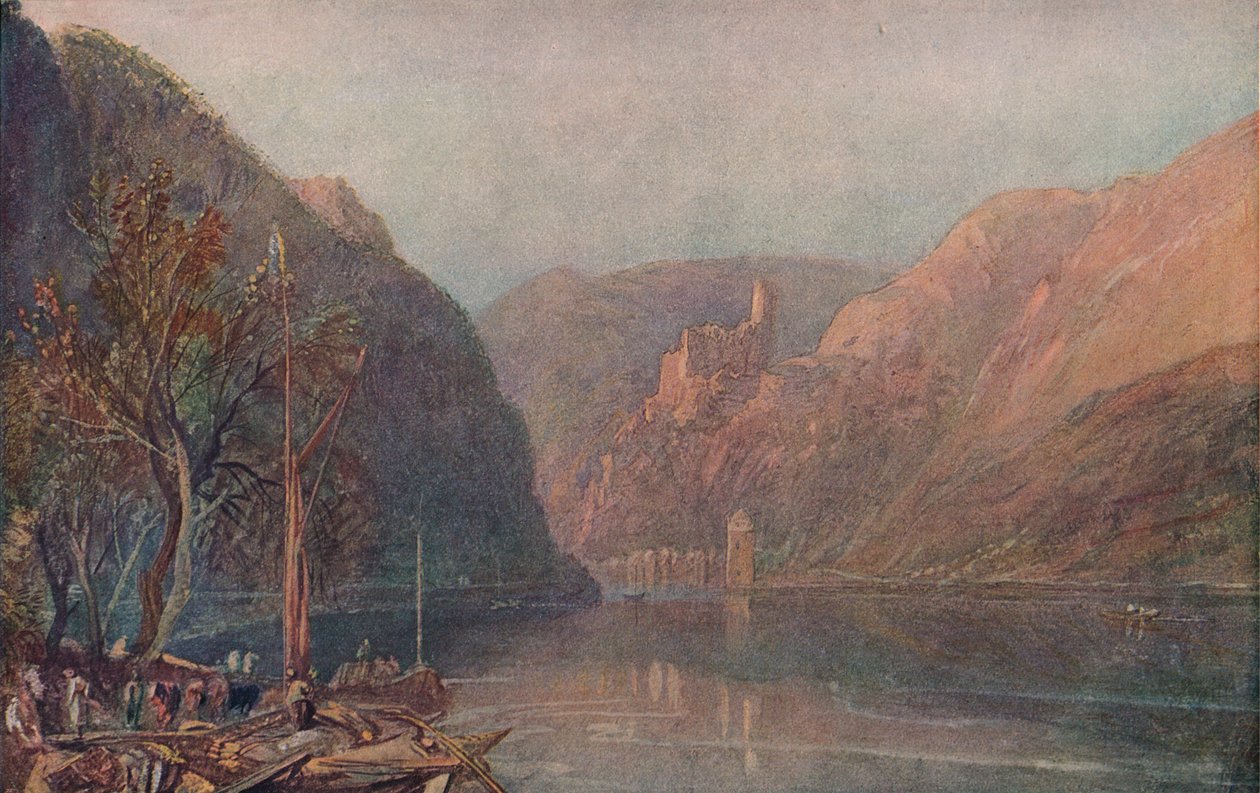 Goarhausen och Katz slott, 1909 av Joseph Mallord William Turner