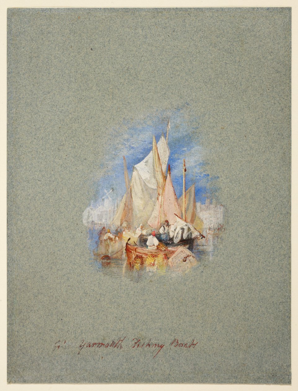 Fiskebåtar från Great Yarmouth av Joseph Mallord William Turner