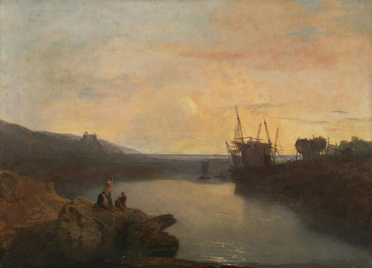 Harlech Castle, från Tygwyn Ferry, Summer