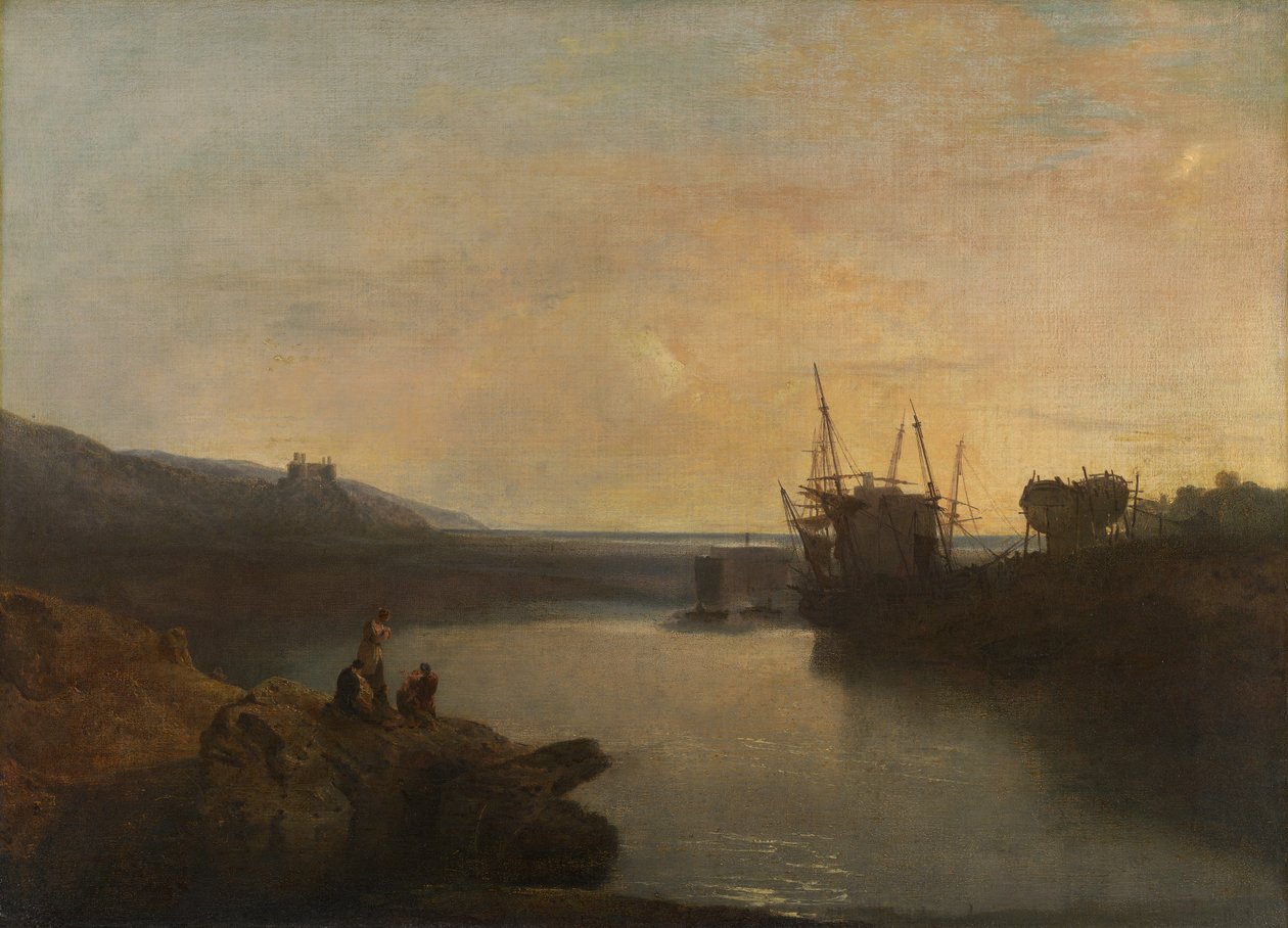 Harlech Castle, från Tygwyn Ferry, Summer