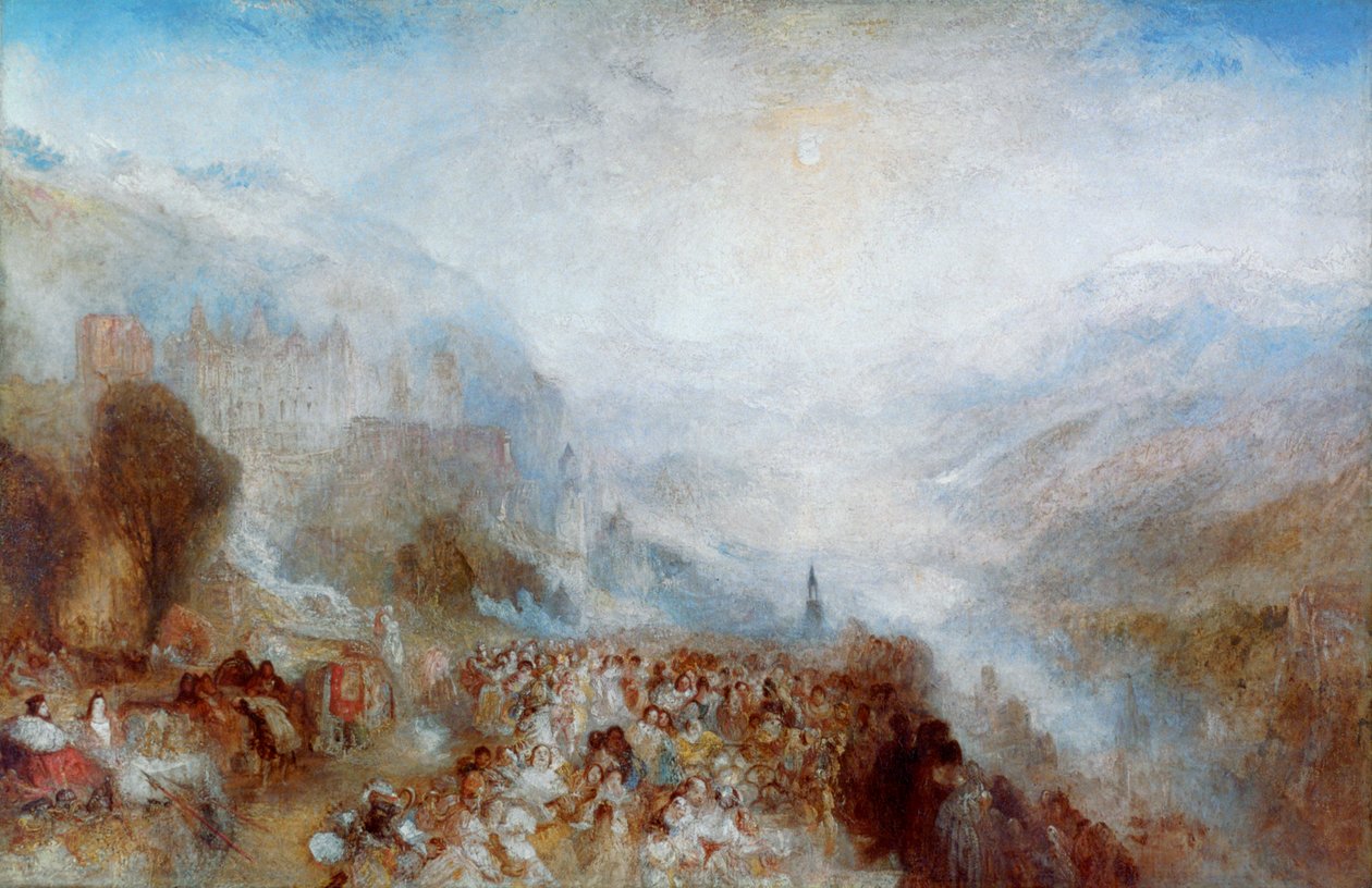 Heidelberg, c1844-1845 av Joseph Mallord William Turner