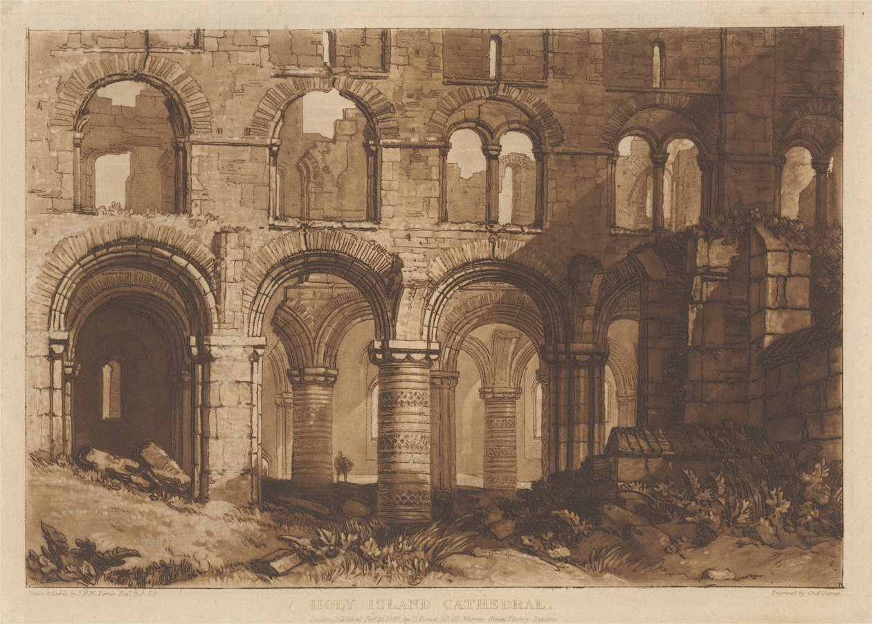 Holy Island-katedralen av Joseph Mallord William Turner
