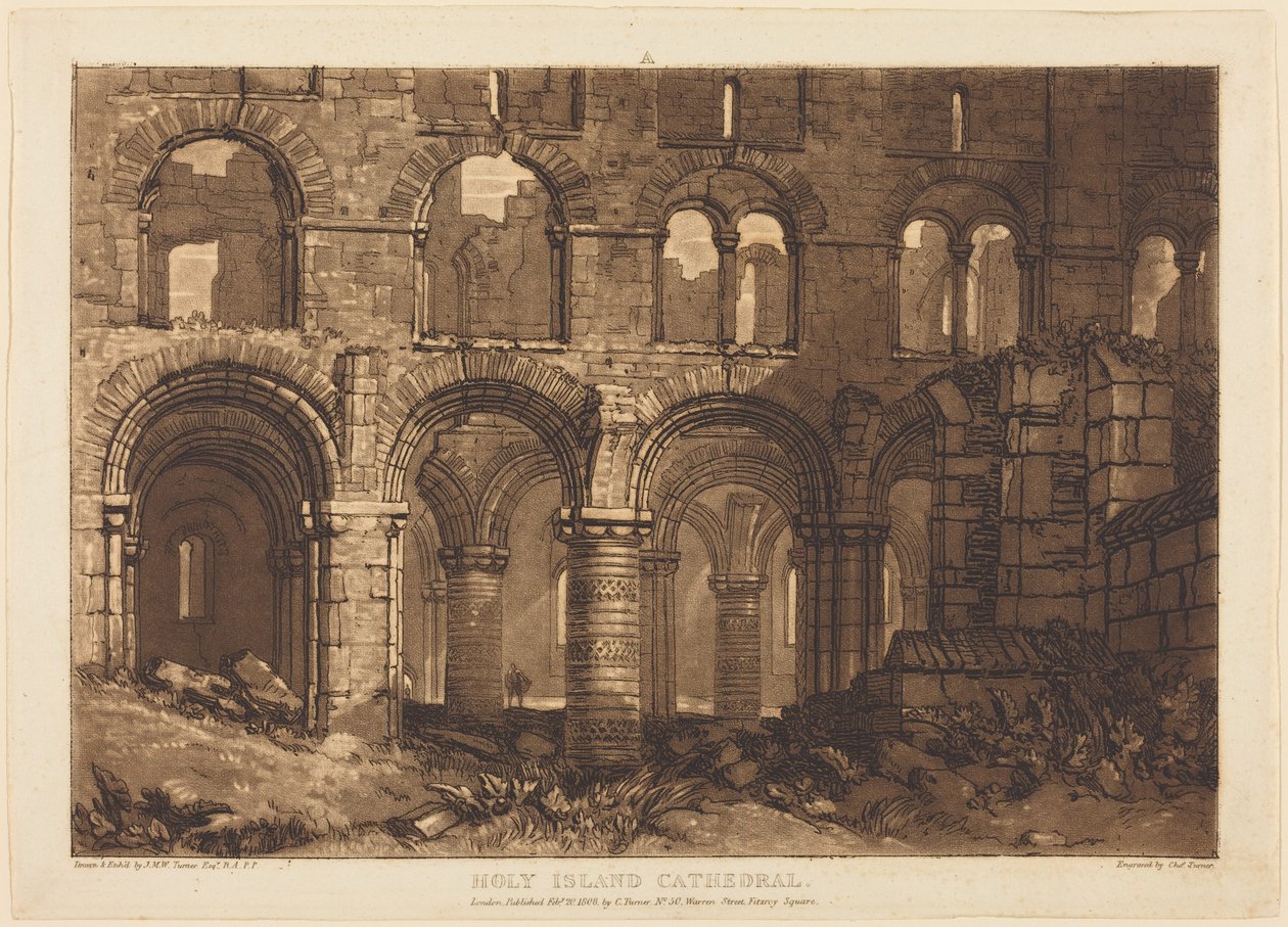 Holy Island-katedralen av Joseph Mallord William Turner