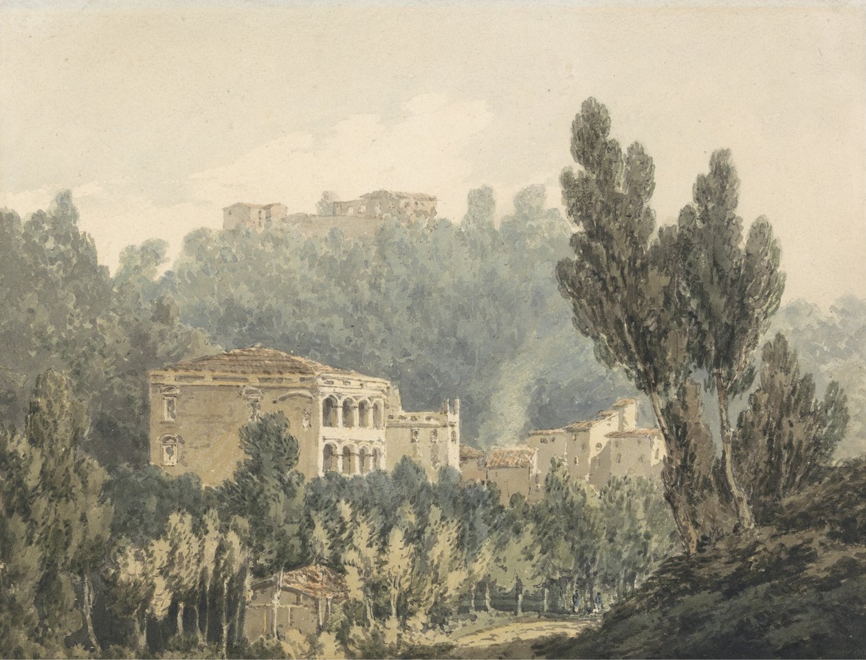 I dalen nära Vietri, ca 1794 (w/c över grafit på papper) av Joseph Mallord William Turner