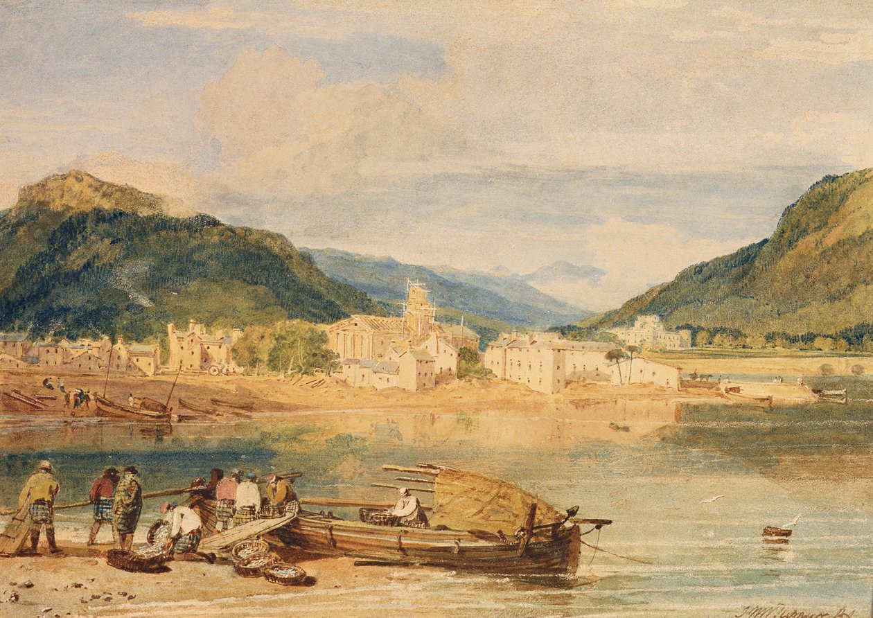 Inverary, Loch Fyne, Argyllshire, ca 1802 (akvarell på papper) av Joseph Mallord William Turner