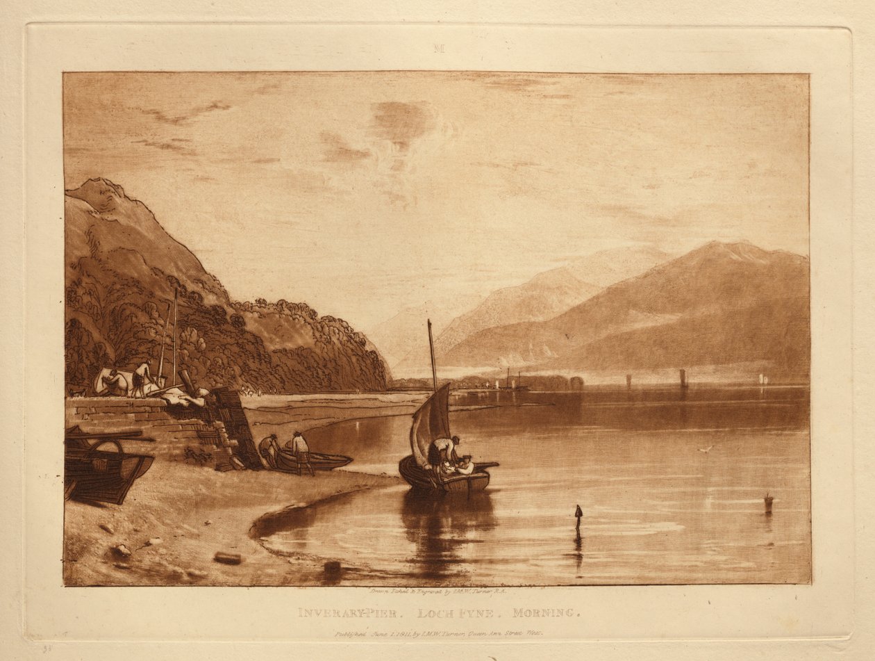 Inverary pir av Joseph Mallord William Turner