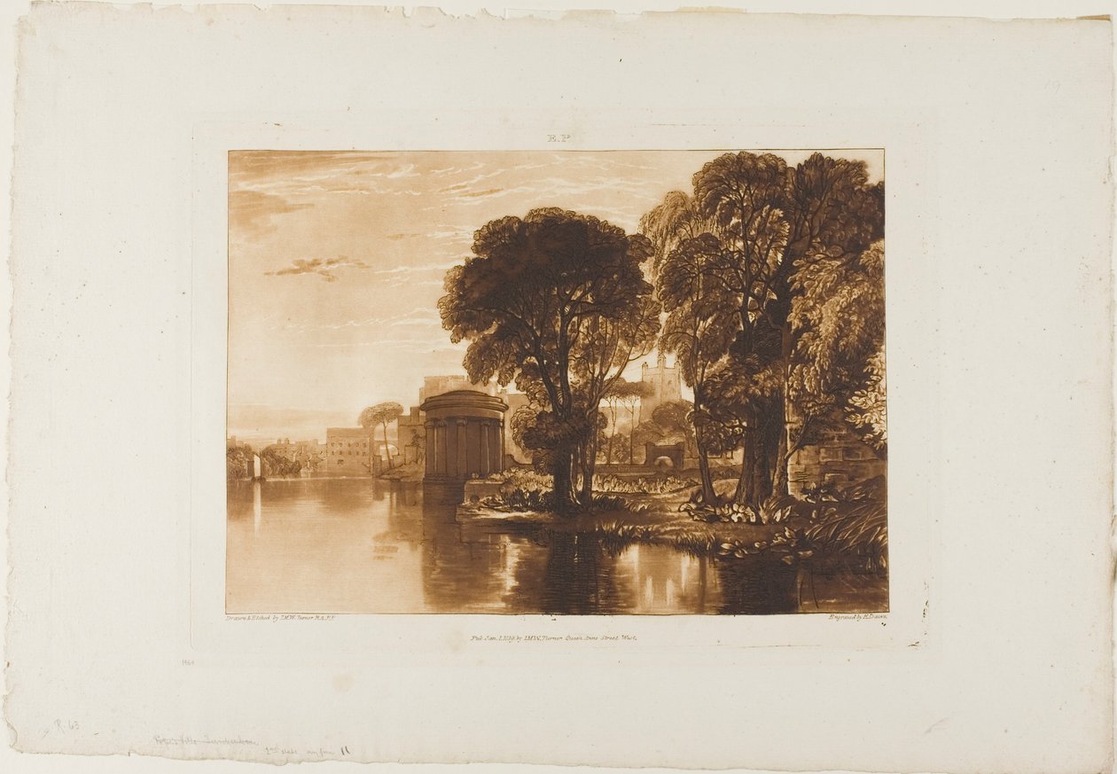 Isleworth, tallrik 63 från Liber Studiorum av Joseph Mallord William Turner