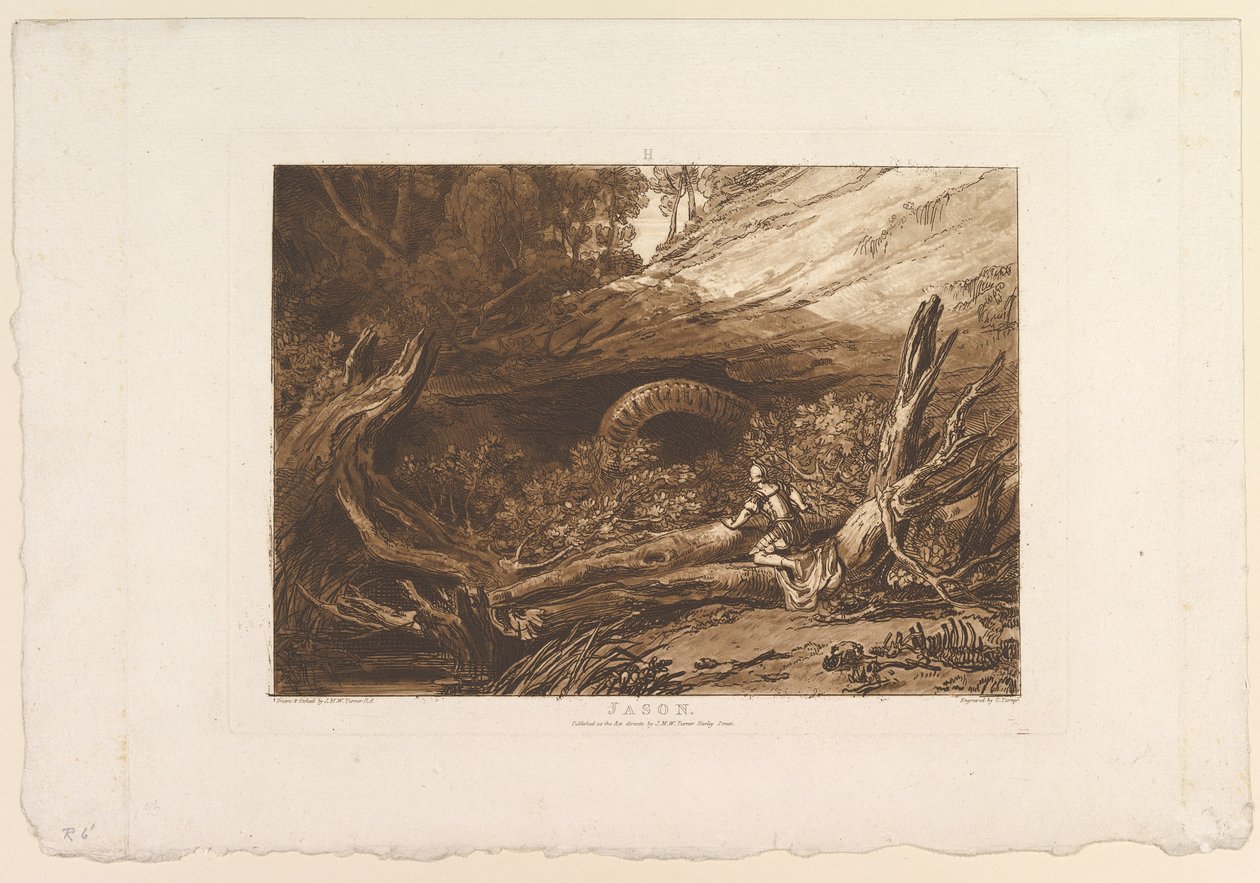 Jason Book of Studies, del I, skylt 6, 11 juni 1807 av Joseph Mallord William Turner