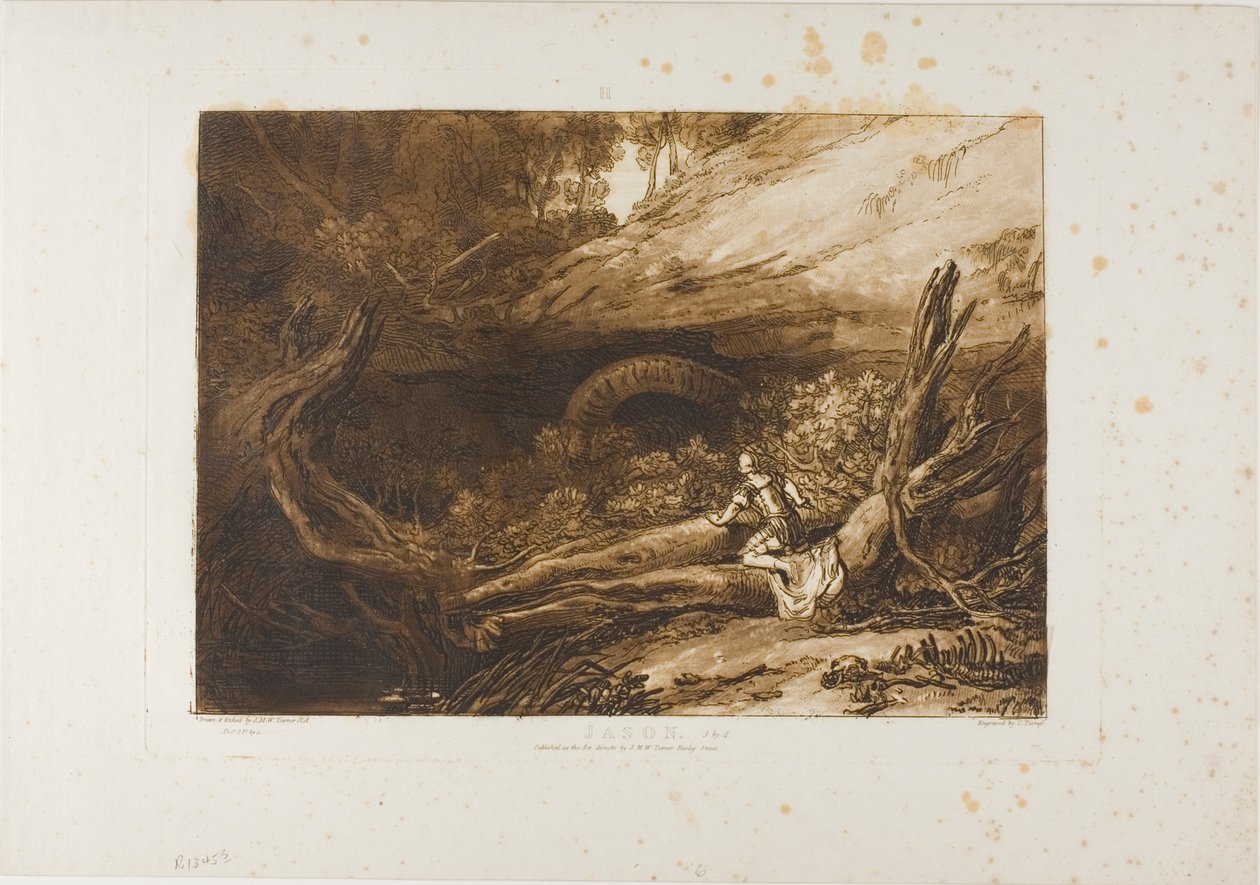Jason, plåt 6 från Studieboken av Joseph Mallord William Turner