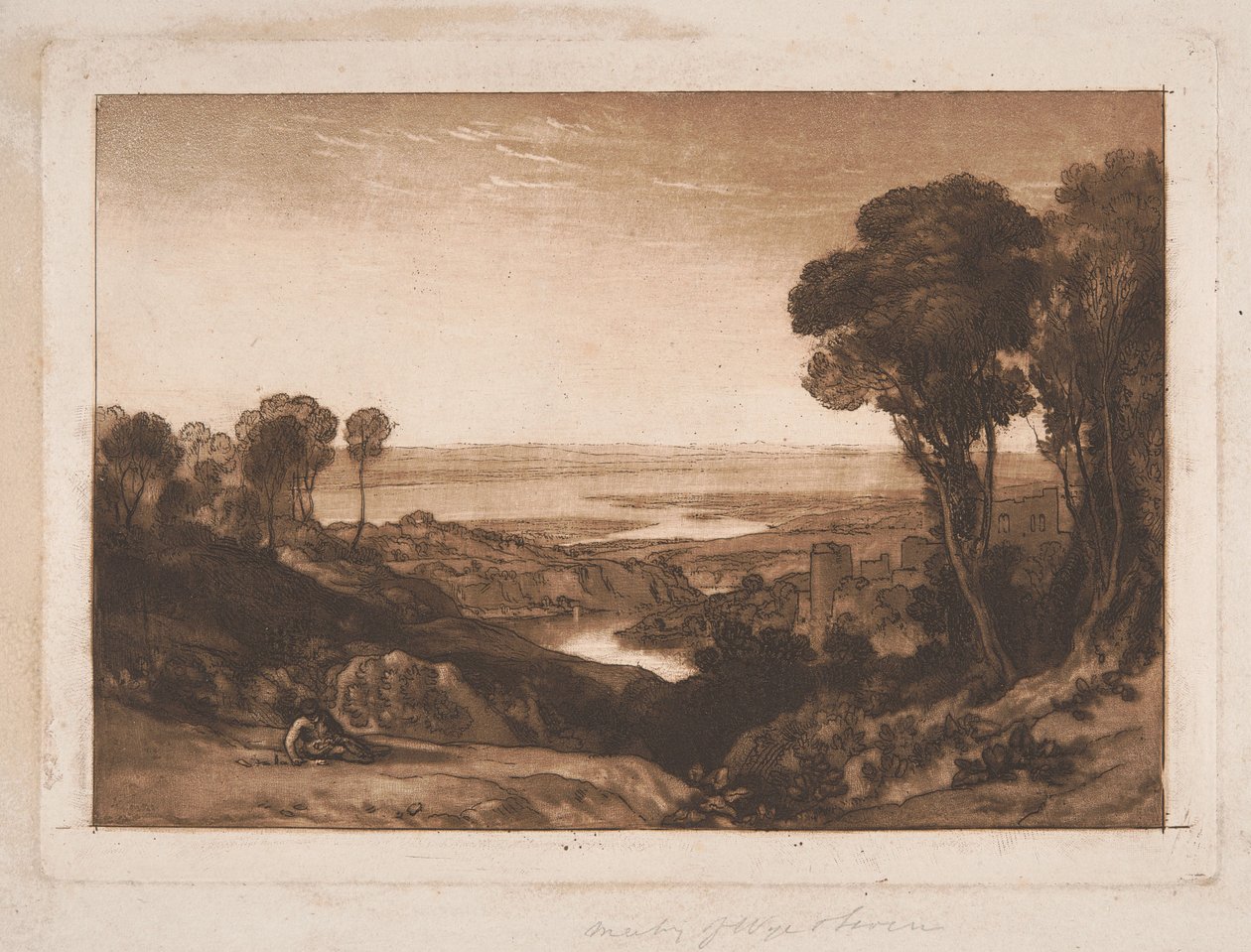 Sammanflödet mellan Severn och Wye av Joseph Mallord William Turner
