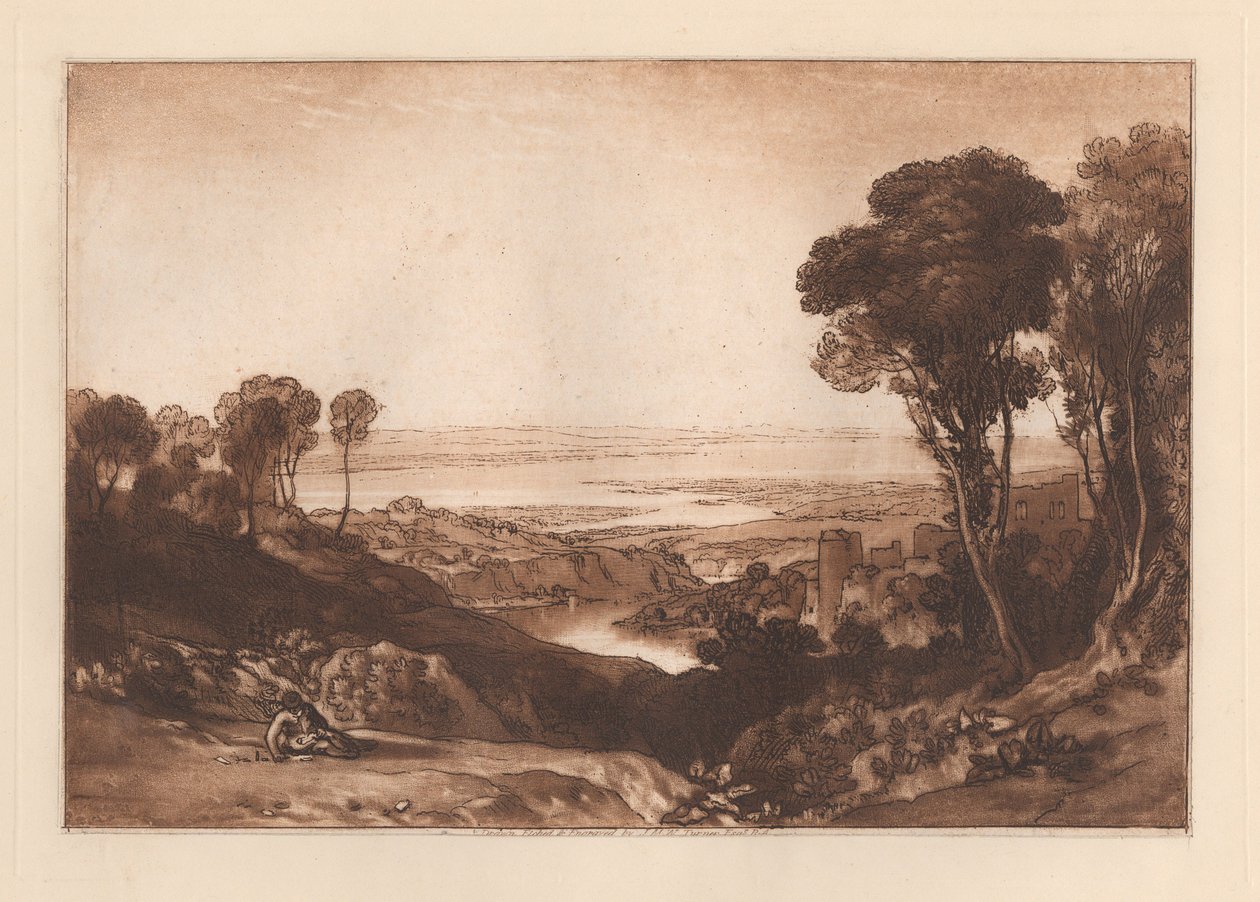 Sammanflödet mellan floderna Severn och Wye av Joseph Mallord William Turner