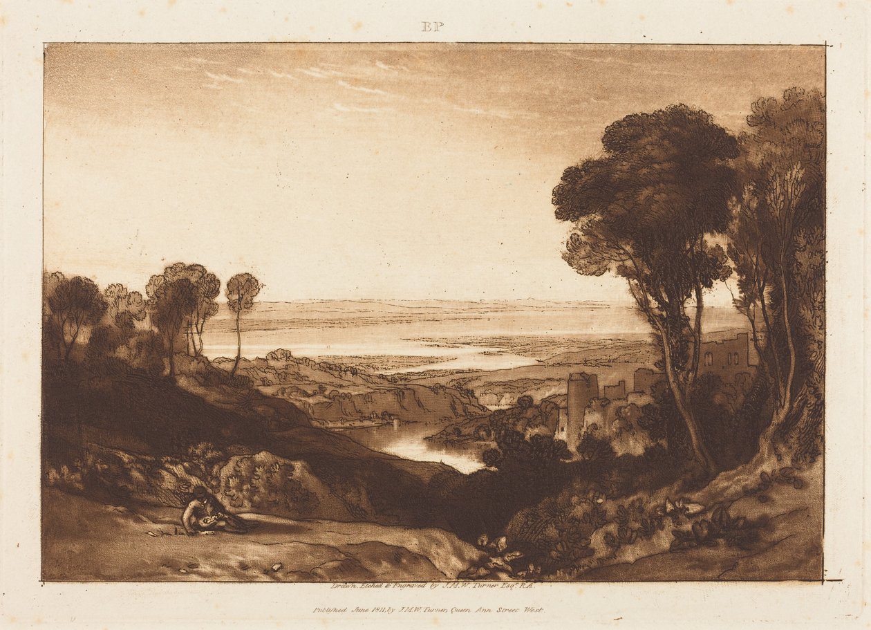 Severns och Wyes sammanflöde av Joseph Mallord William Turner