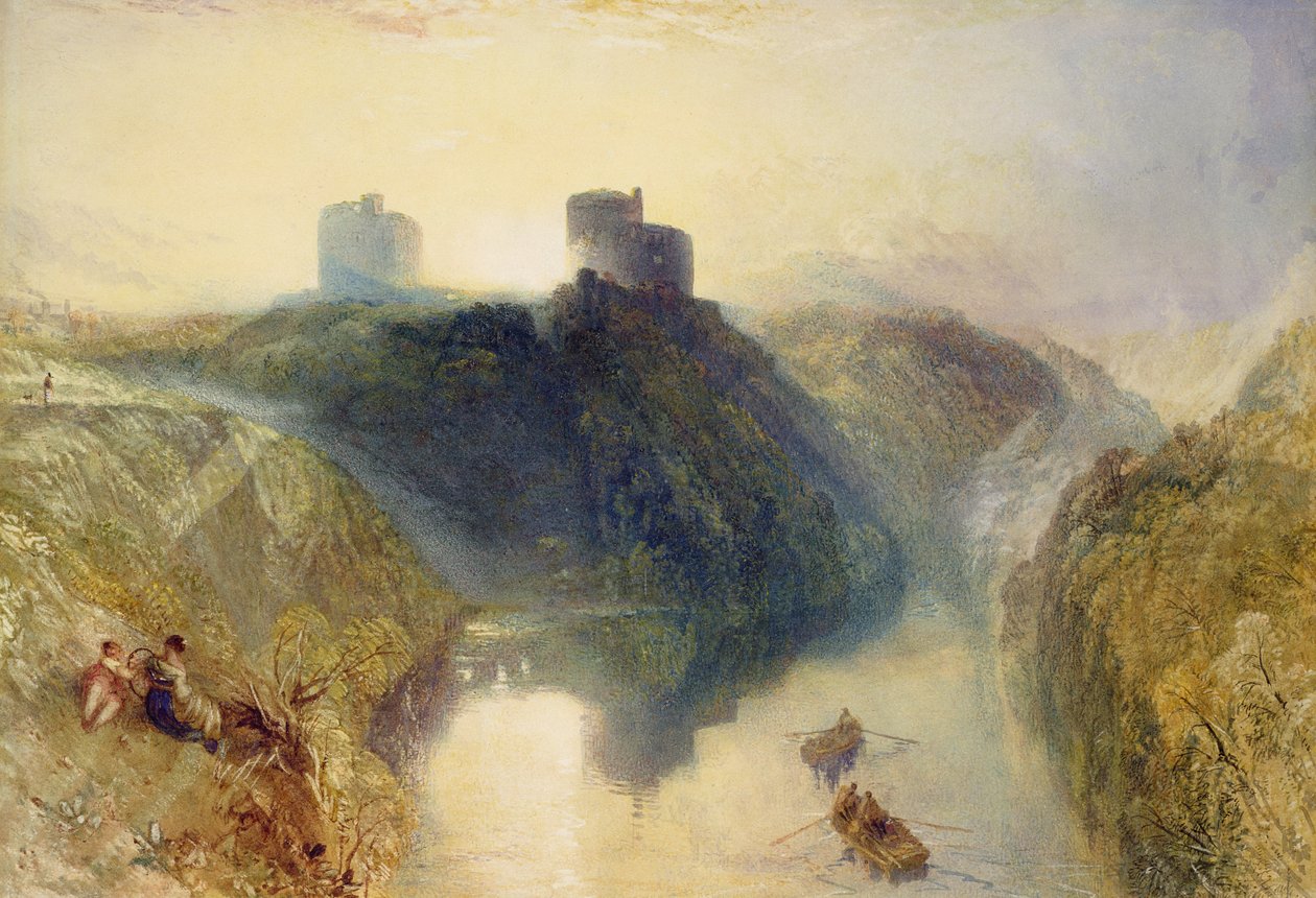 Kilgarren Castle, Pembrokeshire (wc på papper) av Joseph Mallord William Turner