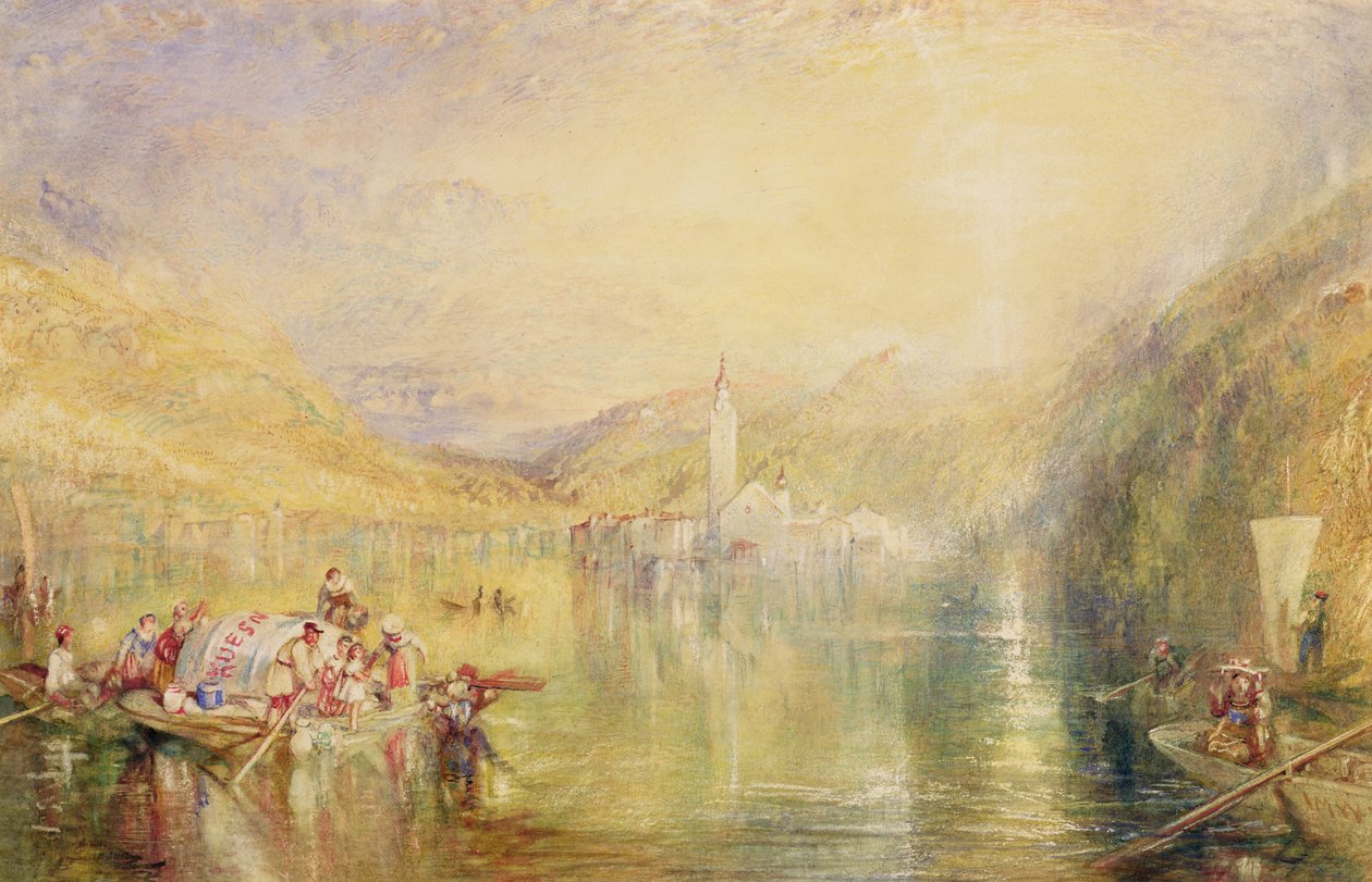 Kussnacht, Luzernsjön, Schweiz av Joseph Mallord William Turner