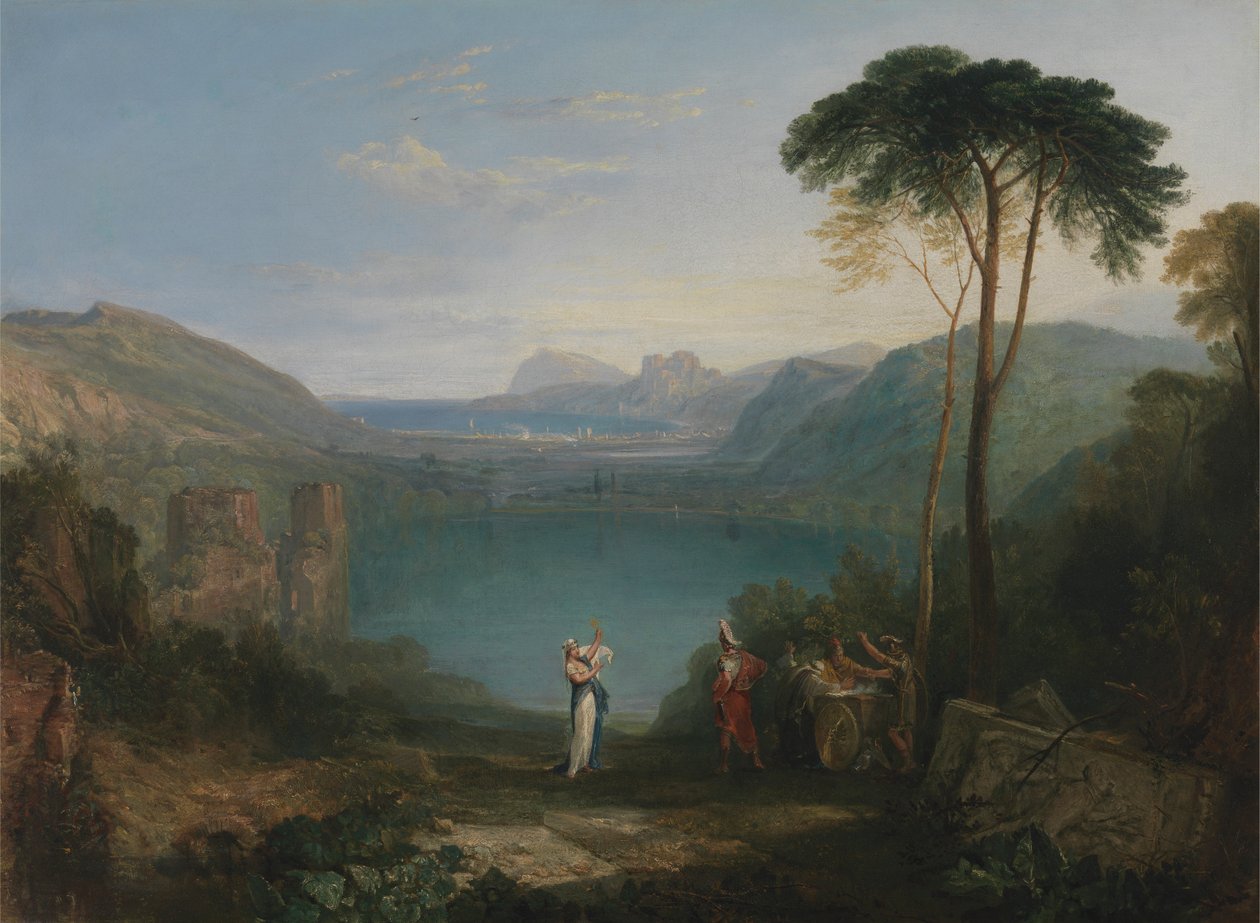 Lake Avernus: Aeneas och Cumaean Sibyll av Joseph Mallord William Turner