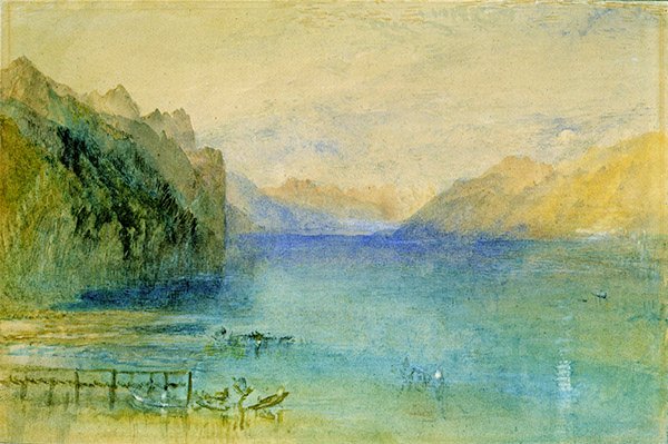 Lausanne (akvarell på papper) av Joseph Mallord William Turner