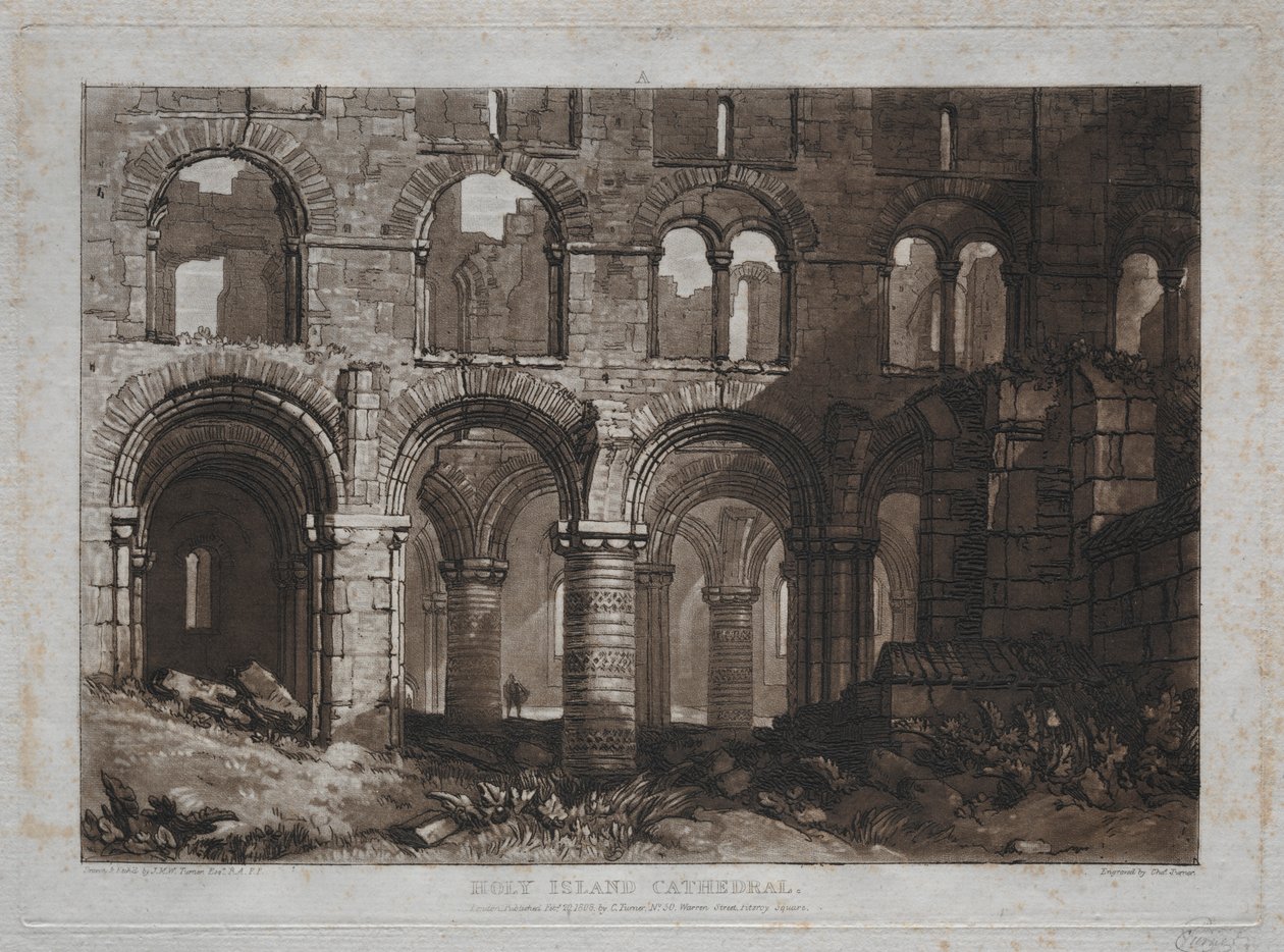 Studiebok: Holy Island Cathedral. av Joseph Mallord William Turner