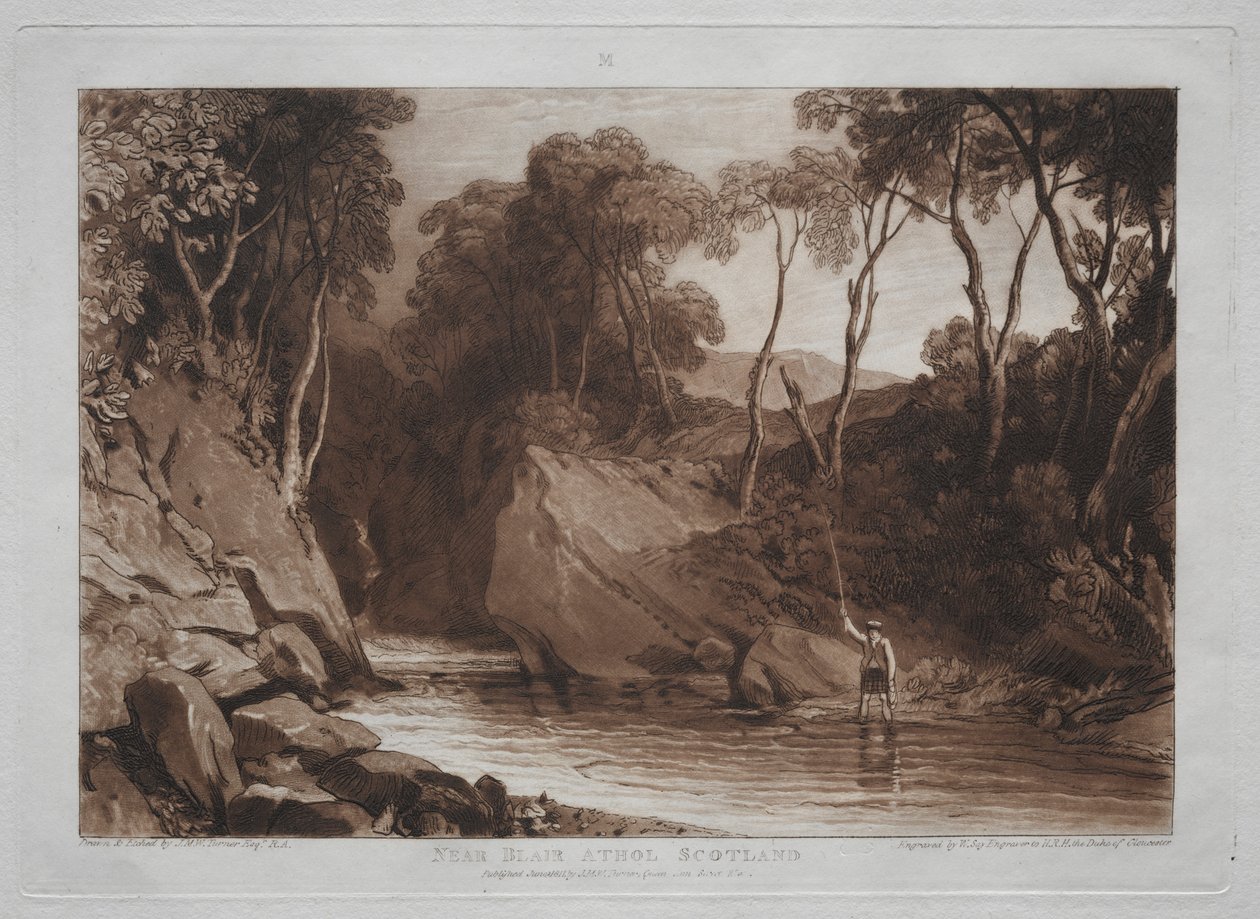 Studiebok: Nära Blain Athol, Skottland av Joseph Mallord William Turner
