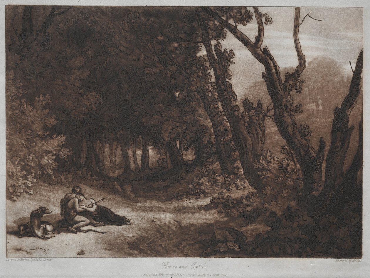 Liber Studiorum: Procris och Cephalus av Joseph Mallord William Turner