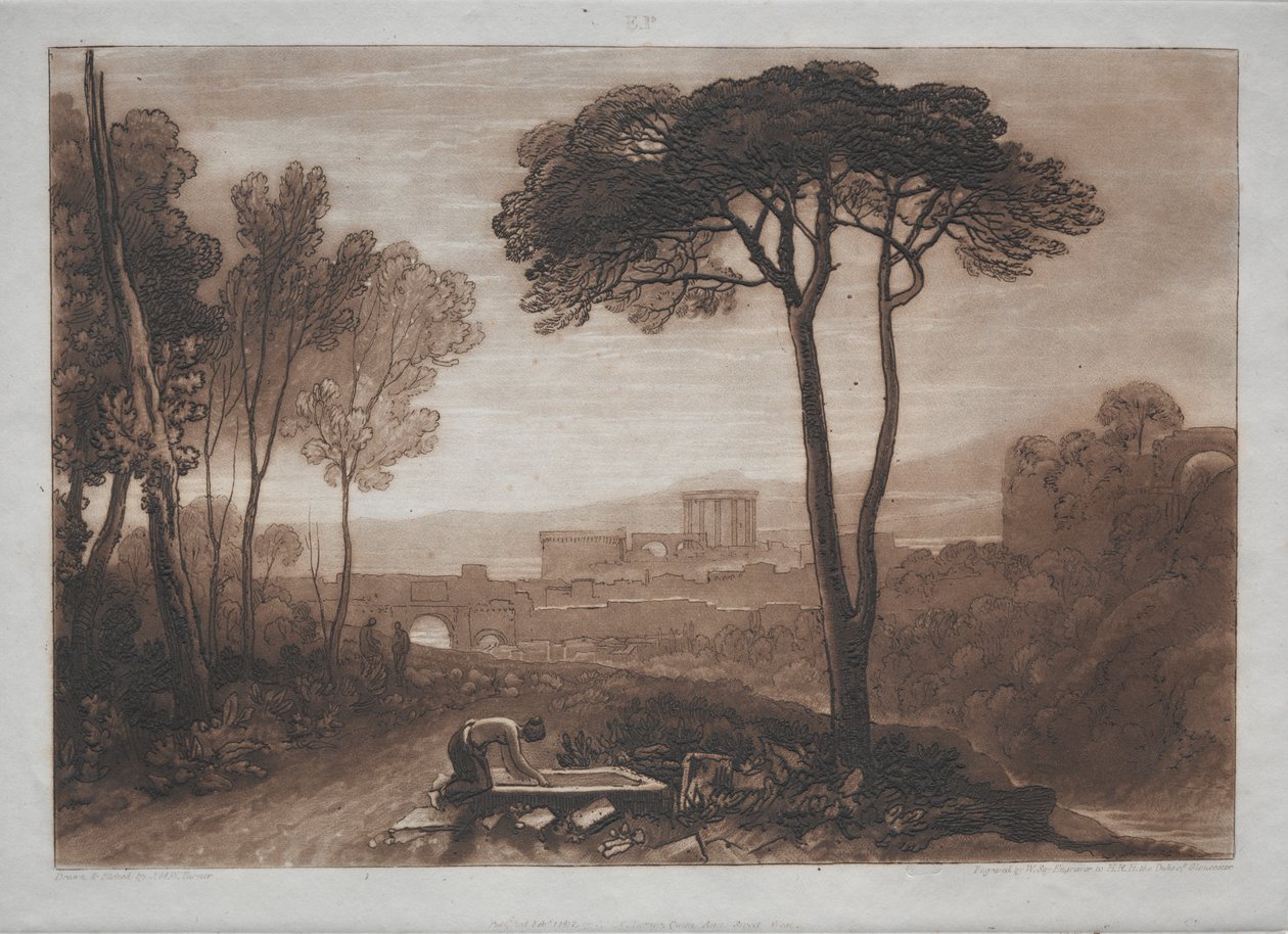 Studiebok: Scen på landsbygden av Joseph Mallord William Turner