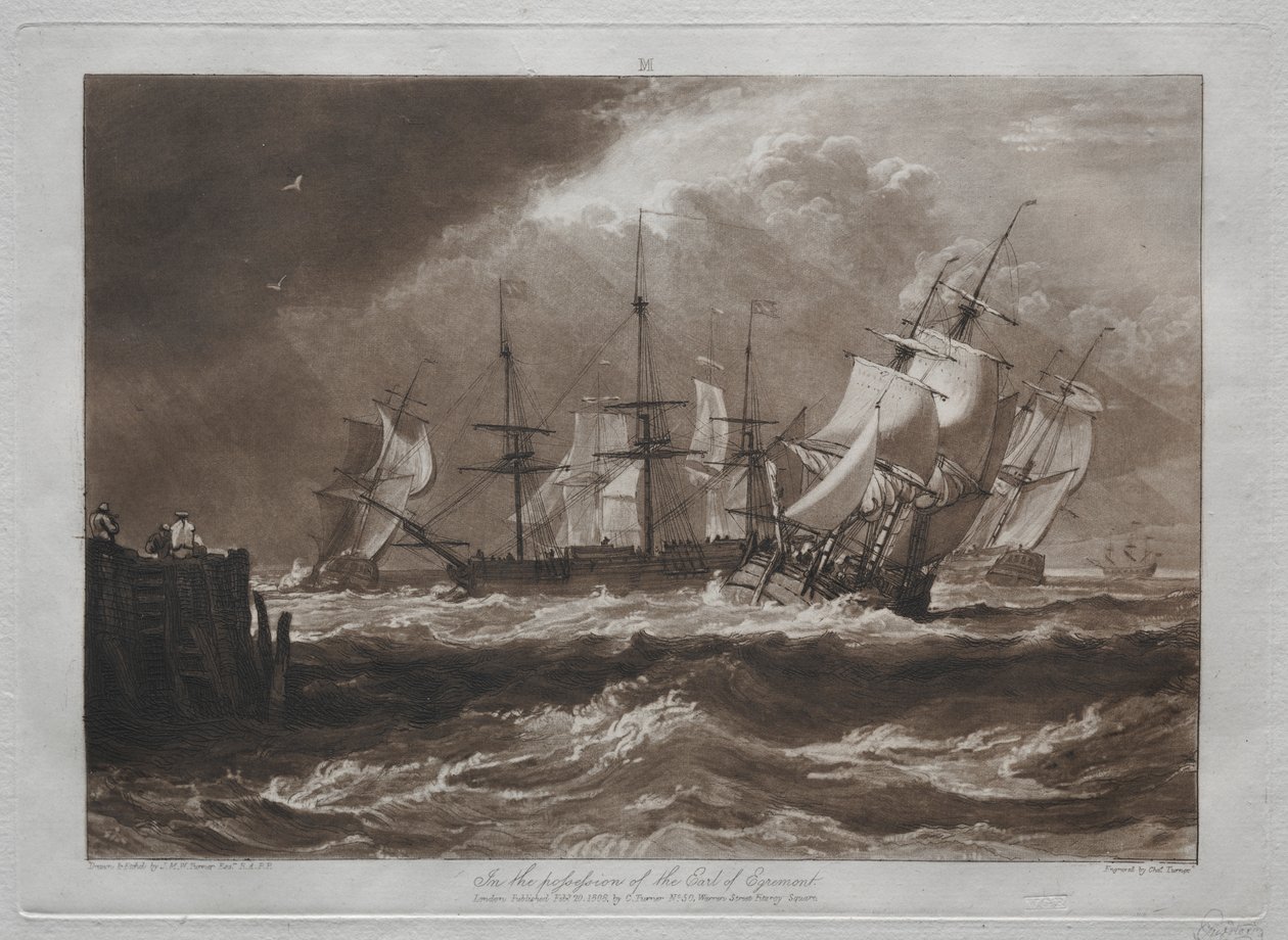Liber Studiorum: Ships in a Breeze av Joseph Mallord William Turner