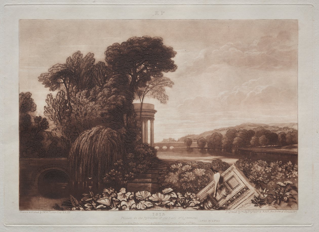 Studiebok: Isis tempel av Joseph Mallord William Turner