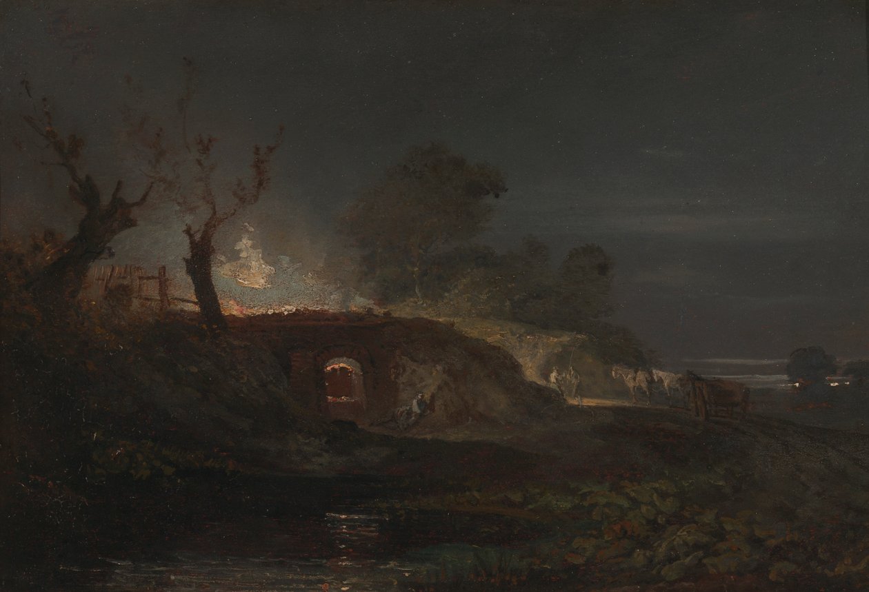 Kalkugn vid Coalbrookdale av Joseph Mallord William Turner