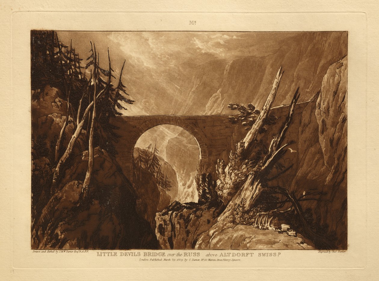Lilla Djävulsbron av Joseph Mallord William Turner