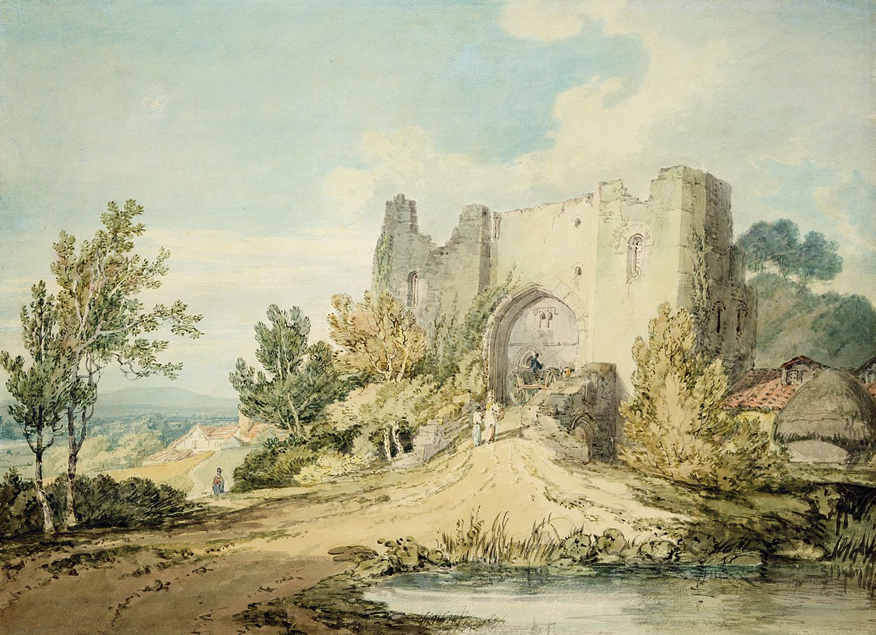 Llanblethian Castle Gateway av Joseph Mallord William Turner