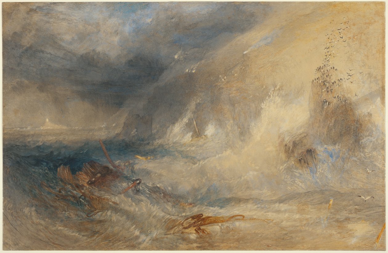 Longships fyr, Land’s End av Joseph Mallord William Turner