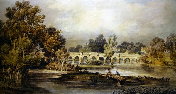 Maidenhead Bridge (akvarell på papper) av Joseph Mallord William Turner