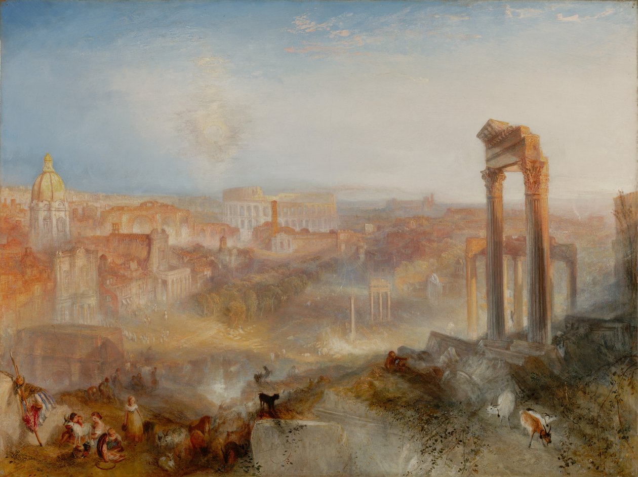Det moderna Rom – Campo Vaccino av Joseph Mallord William Turner