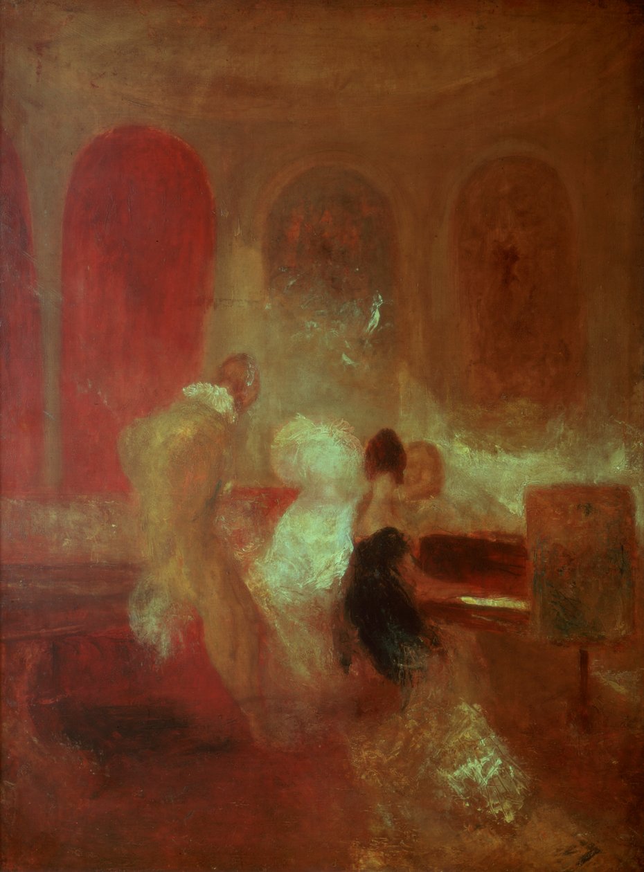 Musikfest, East Cowes Castle, Isle of Wight, 1835 av Joseph Mallord William Turner