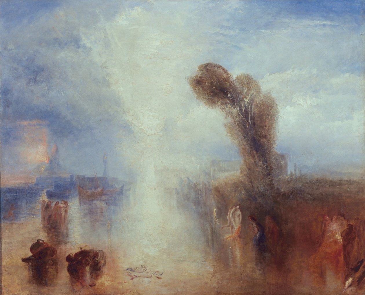 Napolitanska Fisher-girls Surprised Bathing by Moonlight, ca 1840 (olja på duk) av Joseph Mallord William Turner
