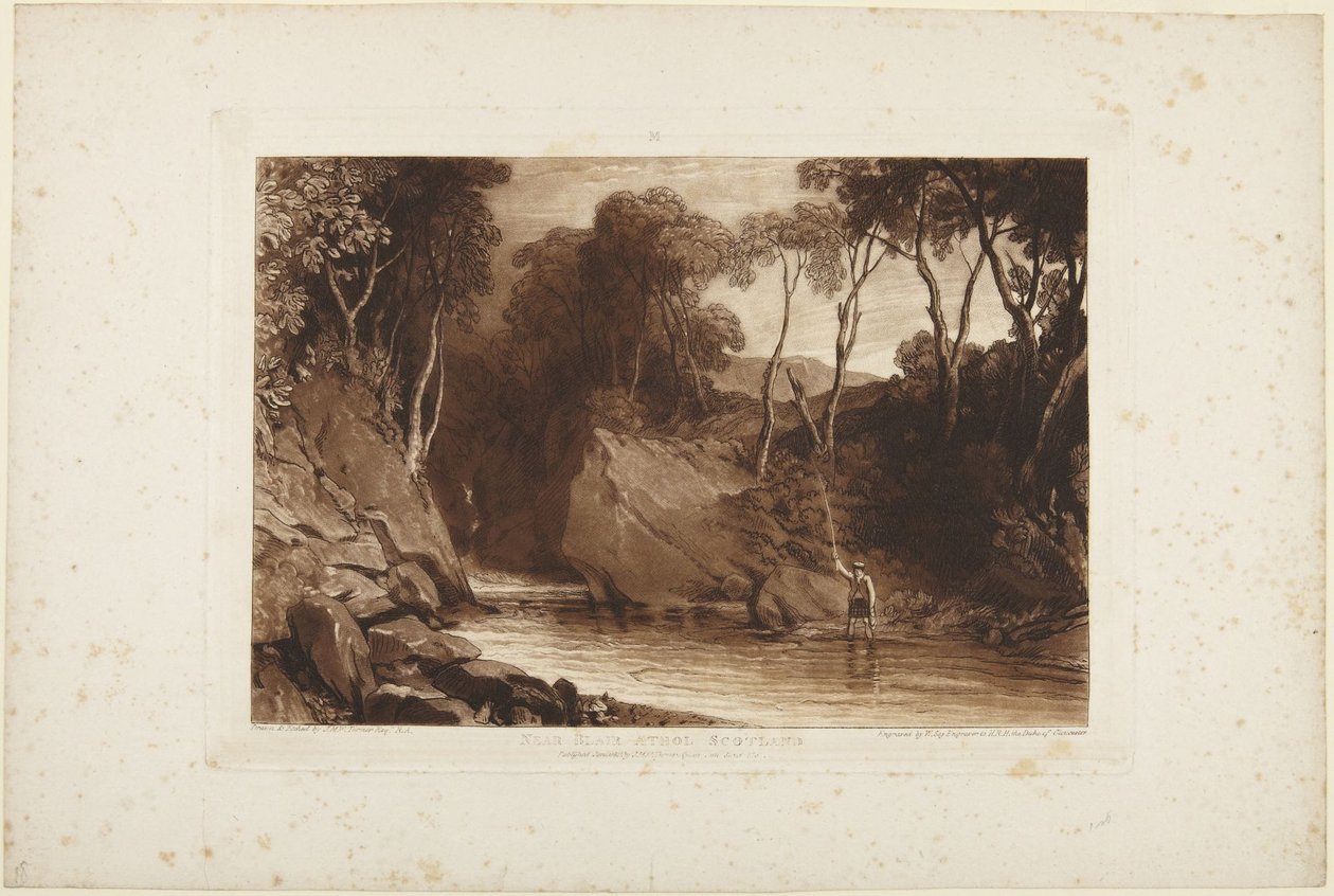 I närheten av Blair Athol, Skottland av Joseph Mallord William Turner