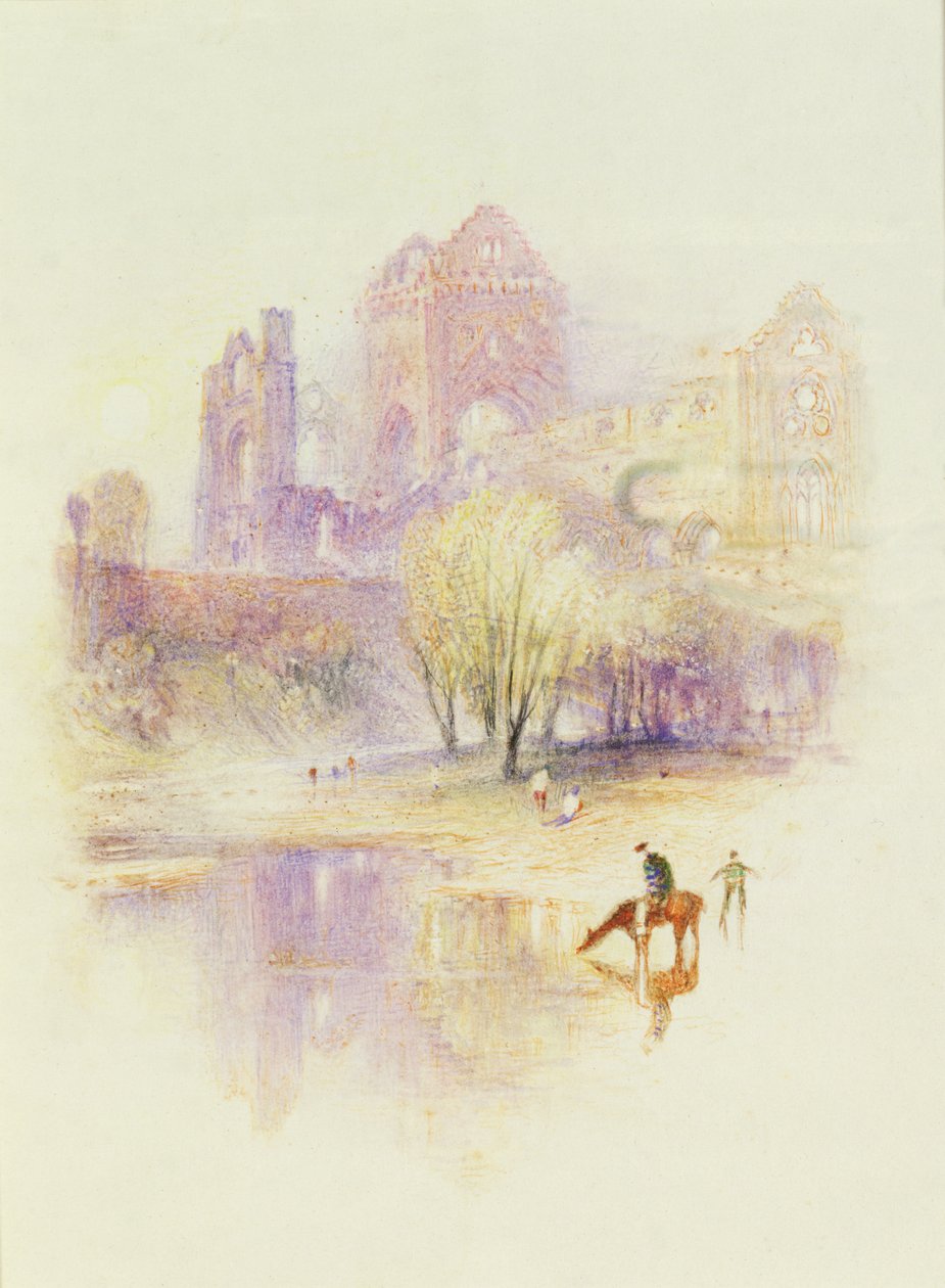 New Abbey, nära Dumfries (pastell på papper) av Joseph Mallord William Turner