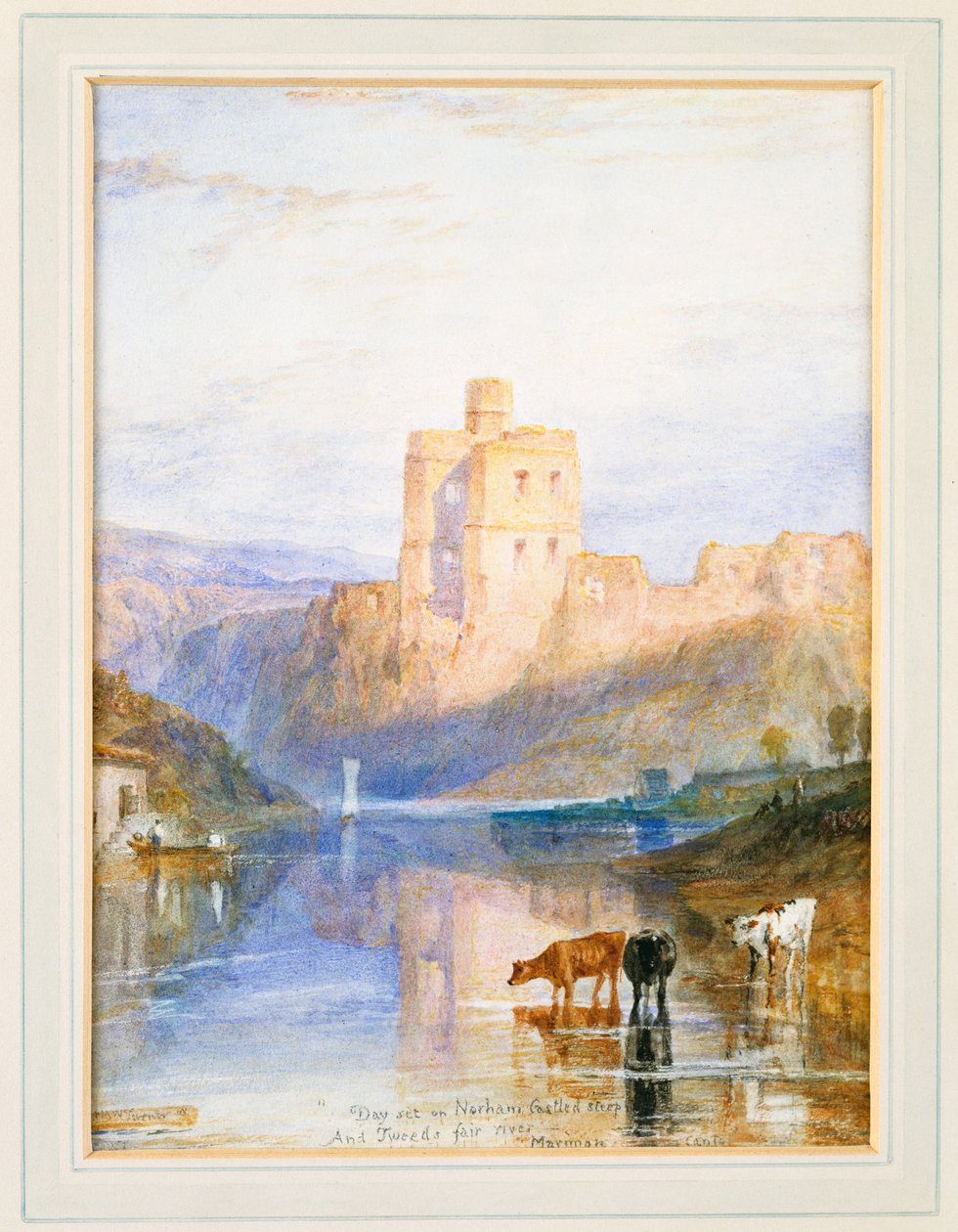 Norham Castle: En illustration till Marmion av Sir Walter Scott, 1818 av Joseph Mallord William Turner