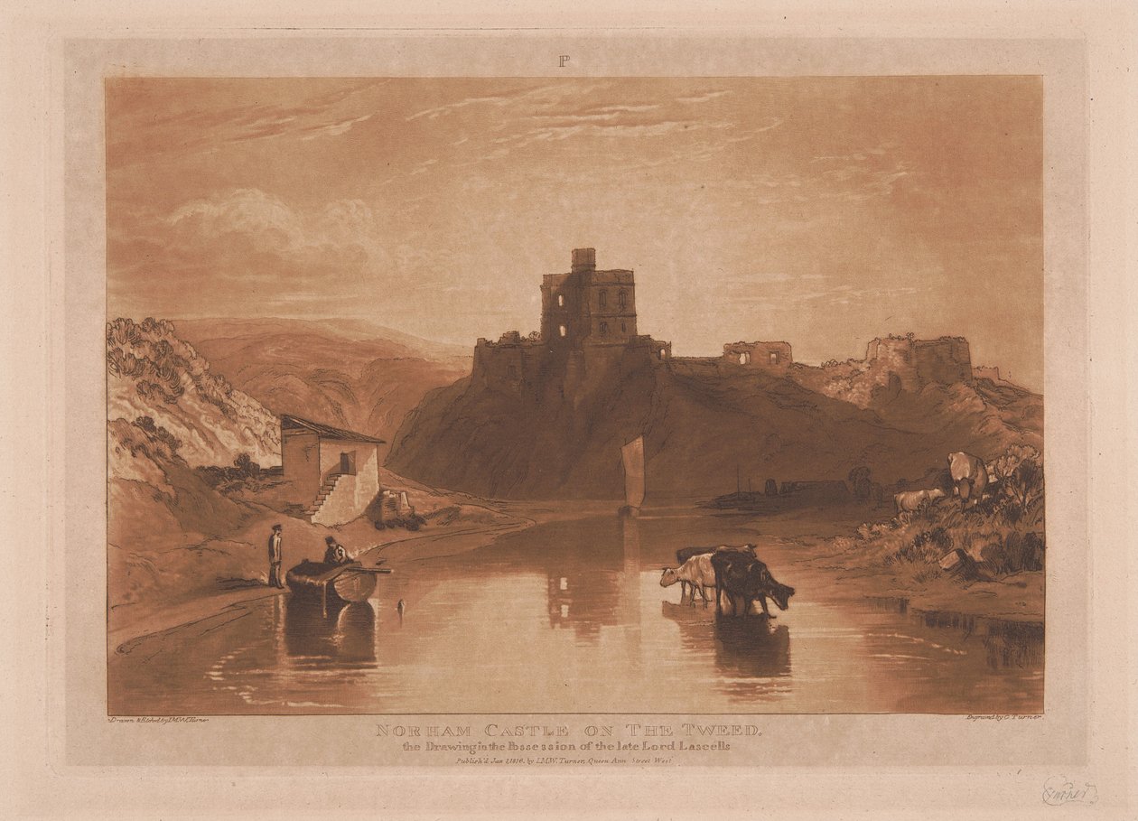 Norham Castle vid Tweed av Joseph Mallord William Turner