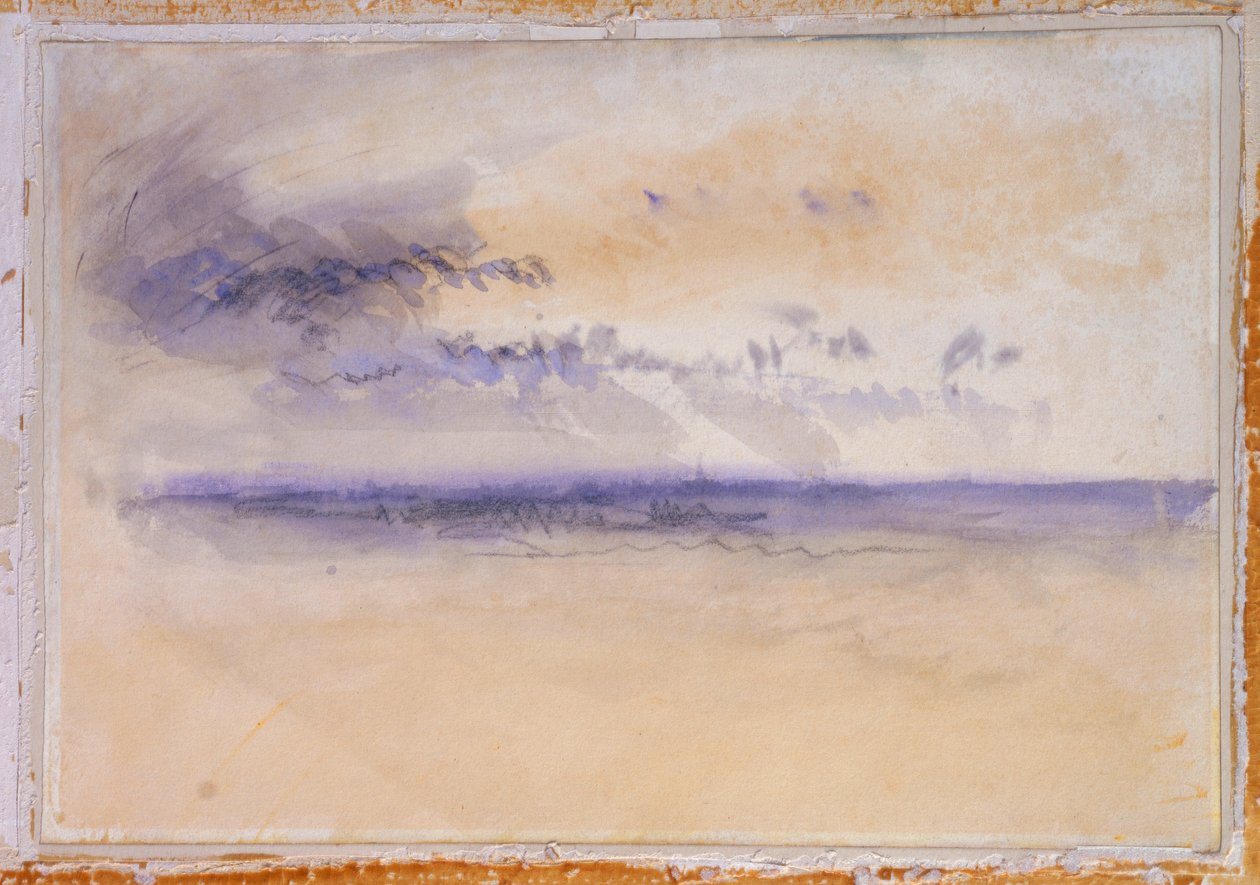Utanför kusten: Havslandskap och moln av Joseph Mallord William Turner