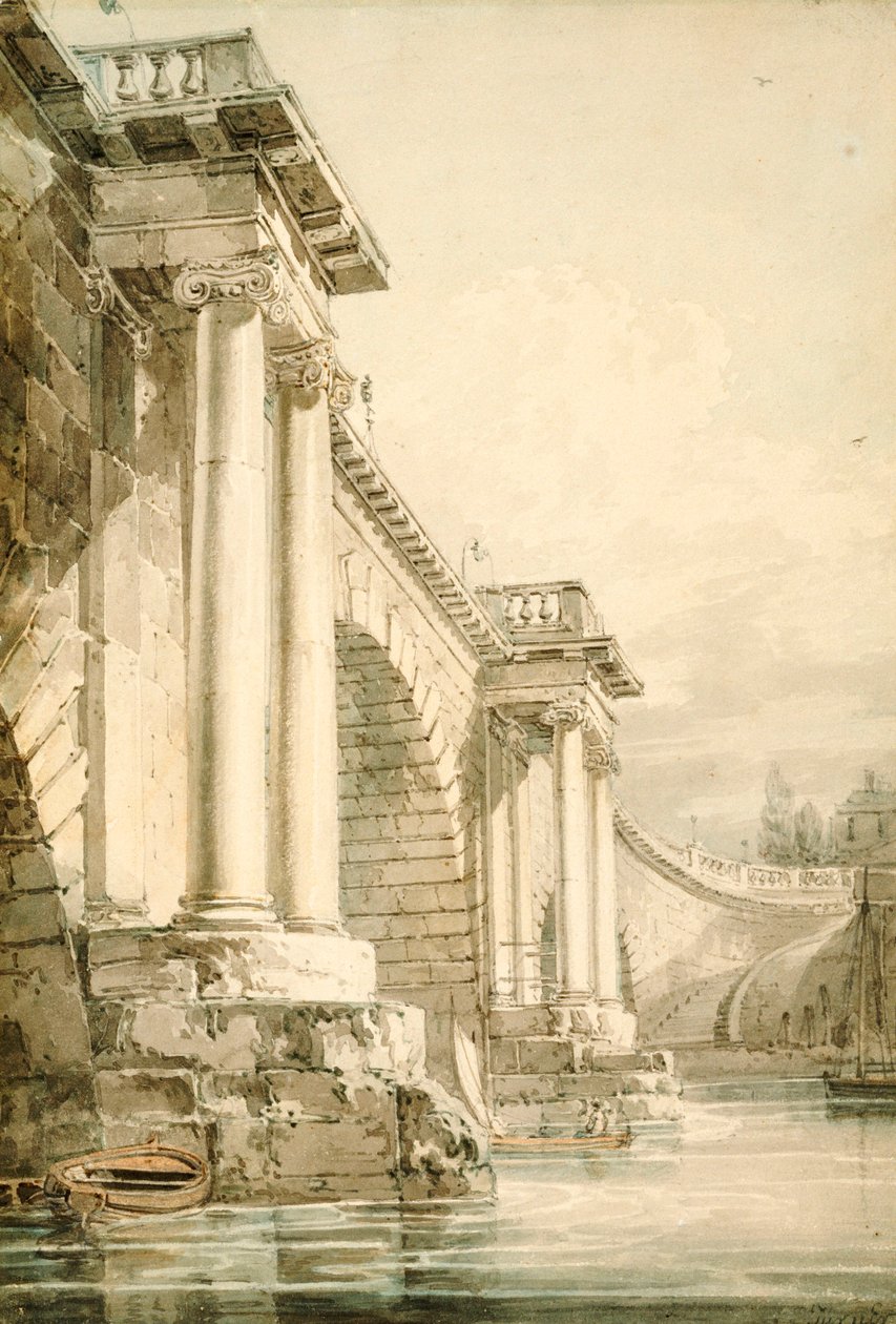Gamla Blackfriars Bridge av Joseph Mallord William Turner