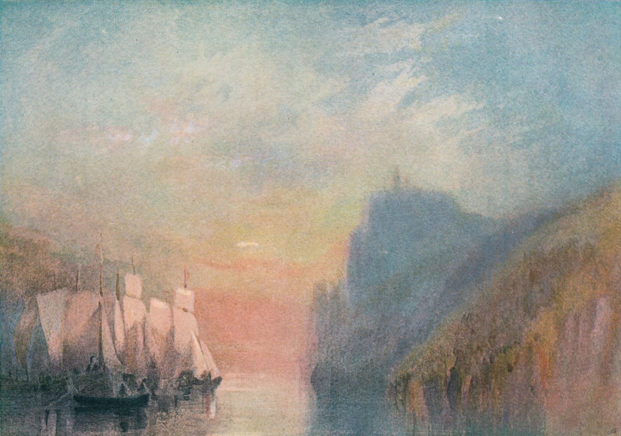 På Rhen, c1825 1904 av Joseph Mallord William Turner