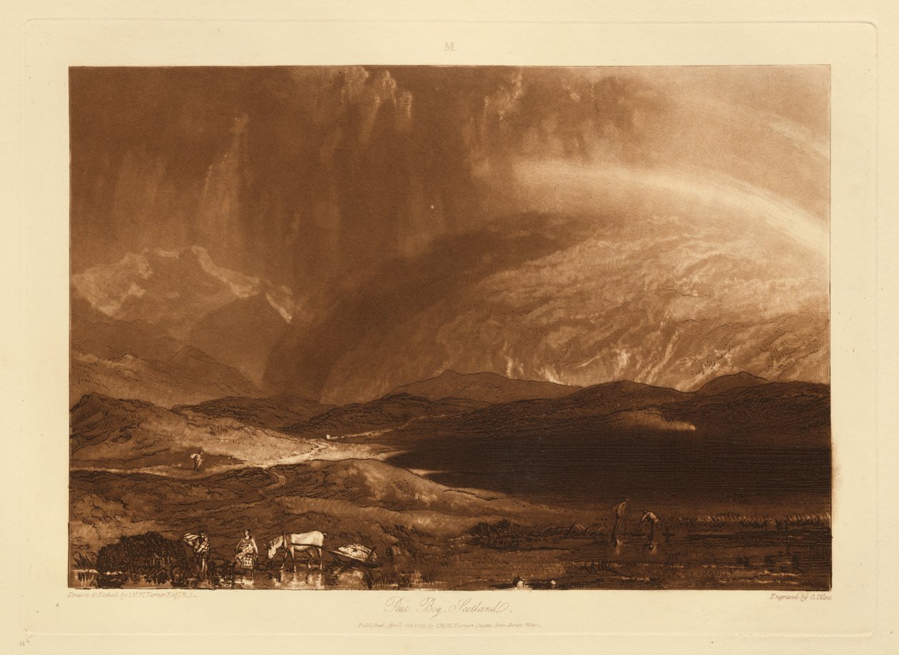 Torvmosse, Skottland av Joseph Mallord William Turner