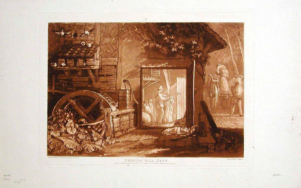 Pembury kvarn, Kent av Joseph Mallord William Turner
