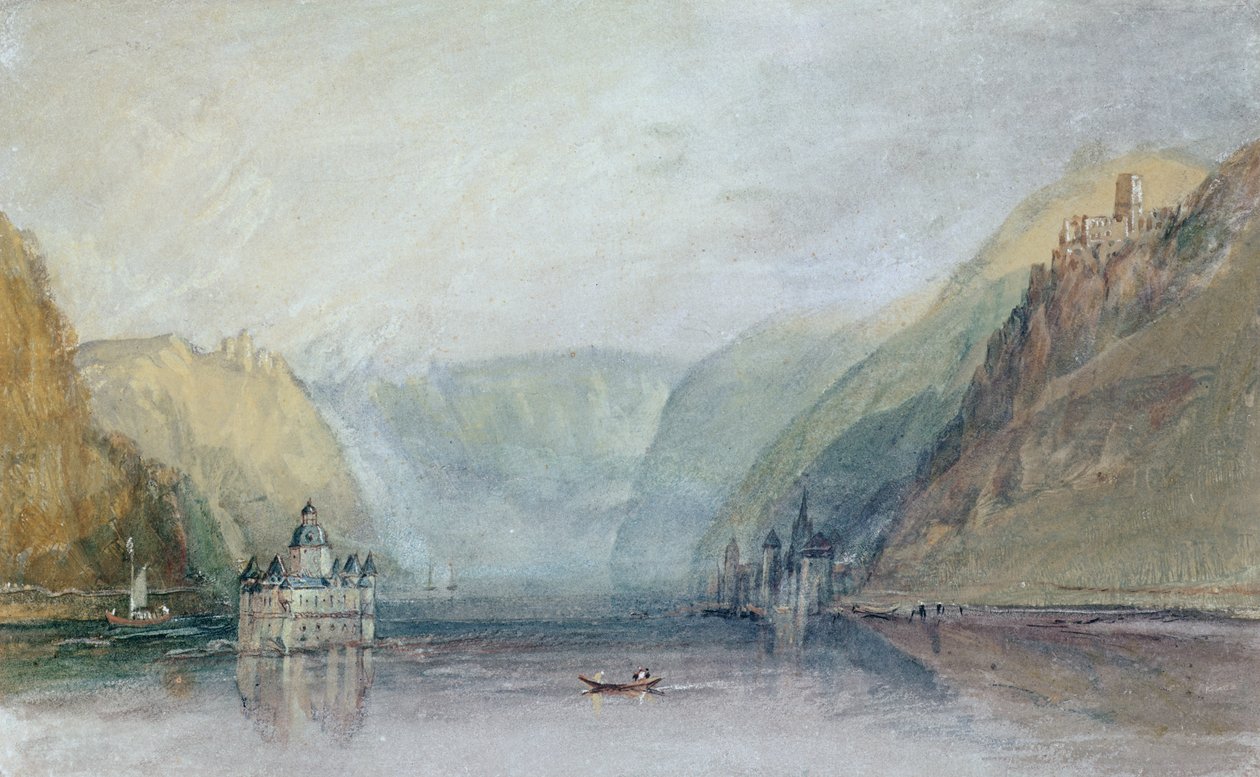 Pfalz (akvarell på papper) av Joseph Mallord William Turner