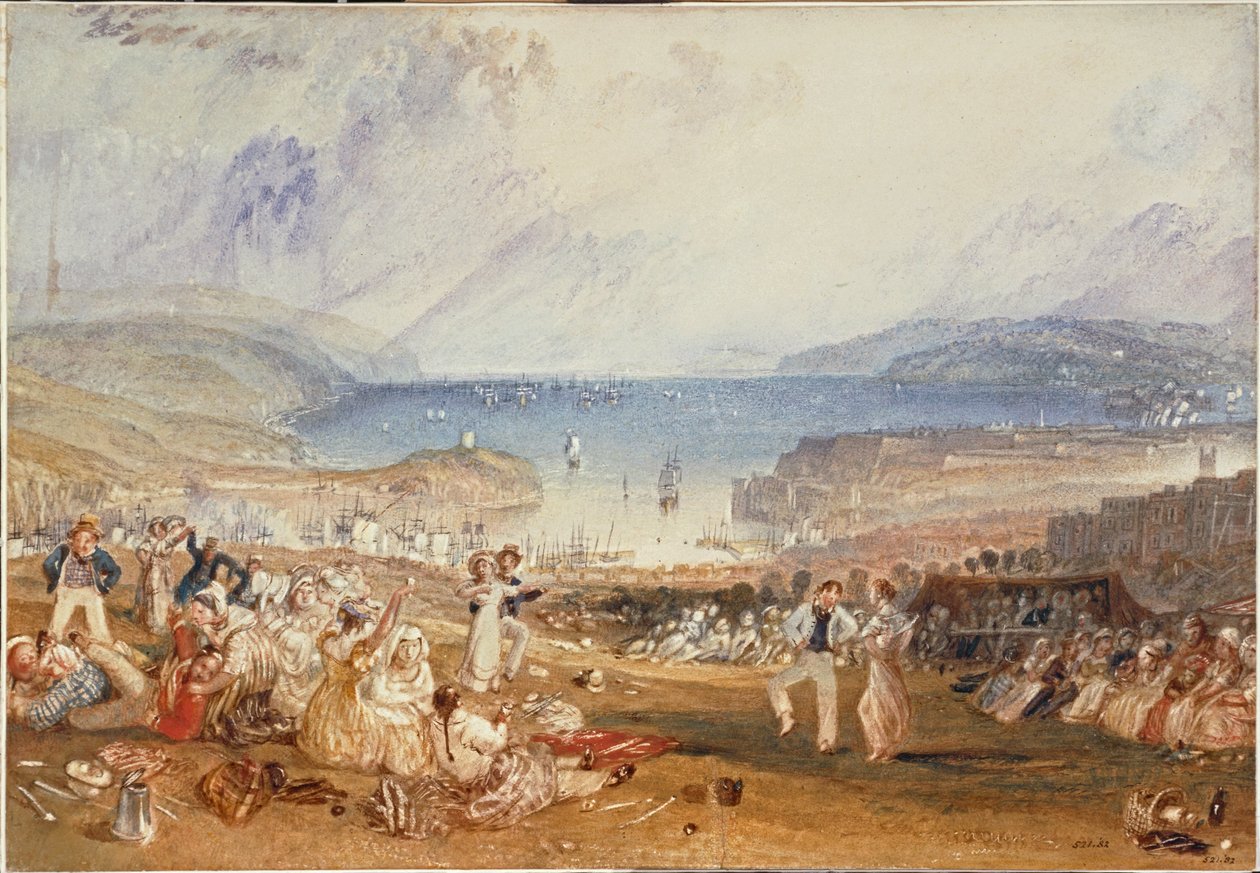 Plymouth, Devonshire ... (akvarell på papper) av Joseph Mallord William Turner