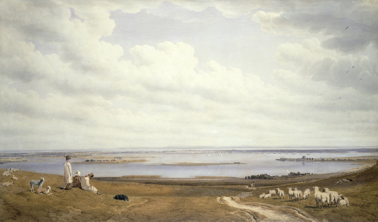Portsmouth Harbor från Portsdown Hill av Joseph Mallord William Turner