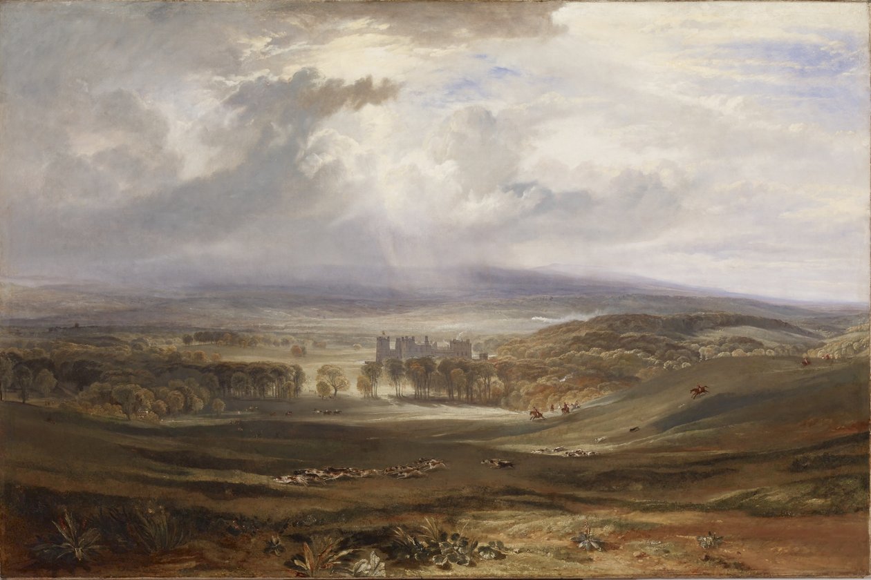 Raby Castle, earlen av Darlingtons säte av Joseph Mallord William Turner