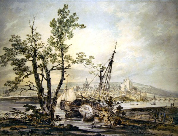 Rochester (penna och akvarell på papper) av Joseph Mallord William Turner