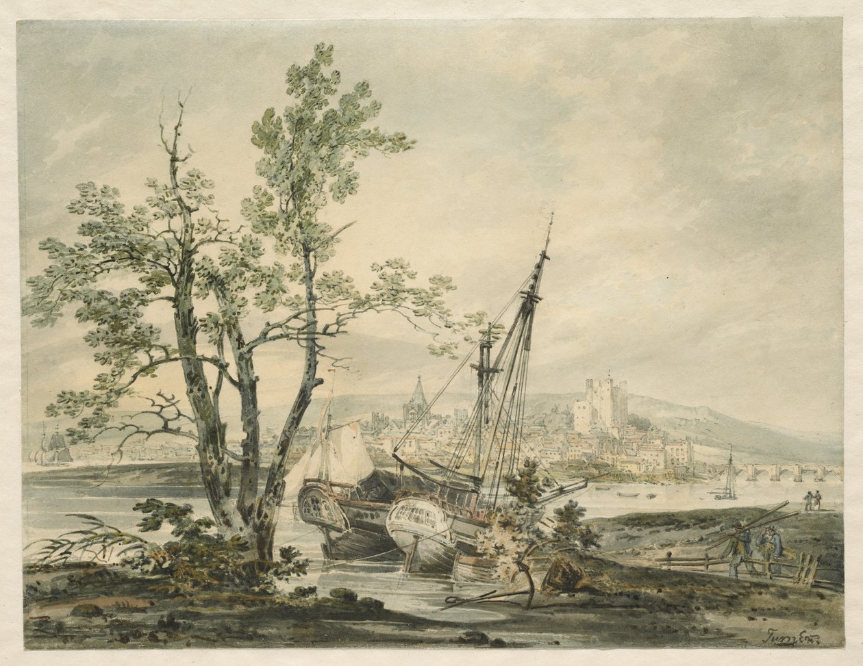 Rochester, ca 1793 av Joseph Mallord William Turner
