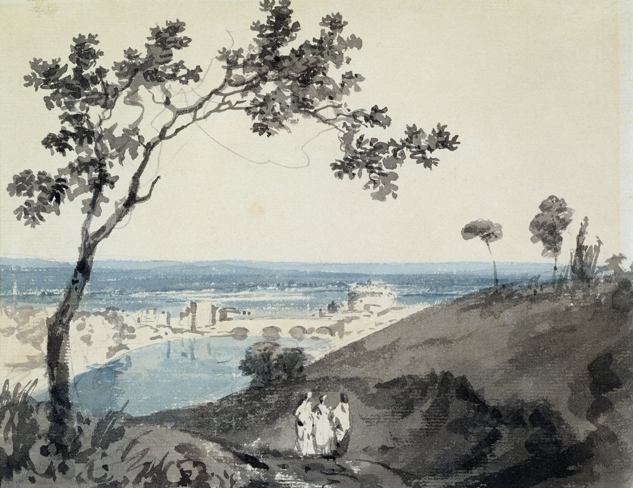 Rom, efter Richard Wilson (1714-82) (penna och akvarell på papper) av Joseph Mallord William Turner